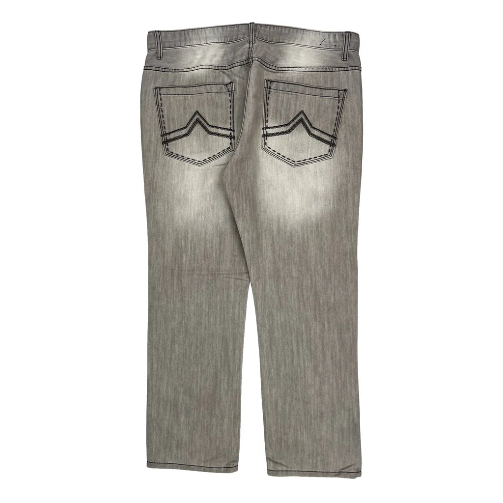 International Concepts Jeans - 38W 30L Grey Cotton Refurbished - Thrifted (note: this is a term often used to describe second- refurbished available on Cerqular