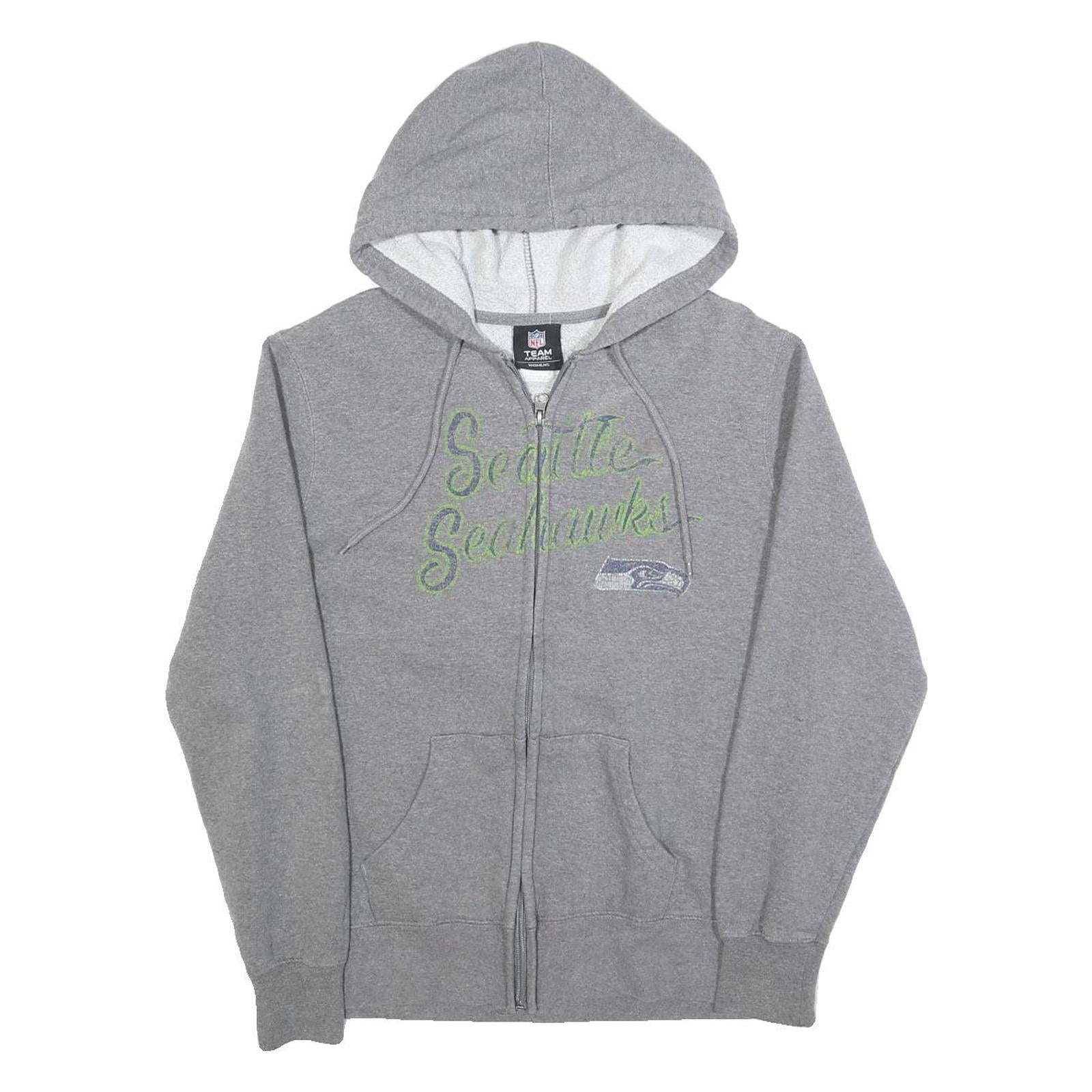 NFL Womens Grey Seattle Seahawks Zip Up Hoodie M NFL Team Sportswear Refurbished - N/A refurbished available on Cerqular