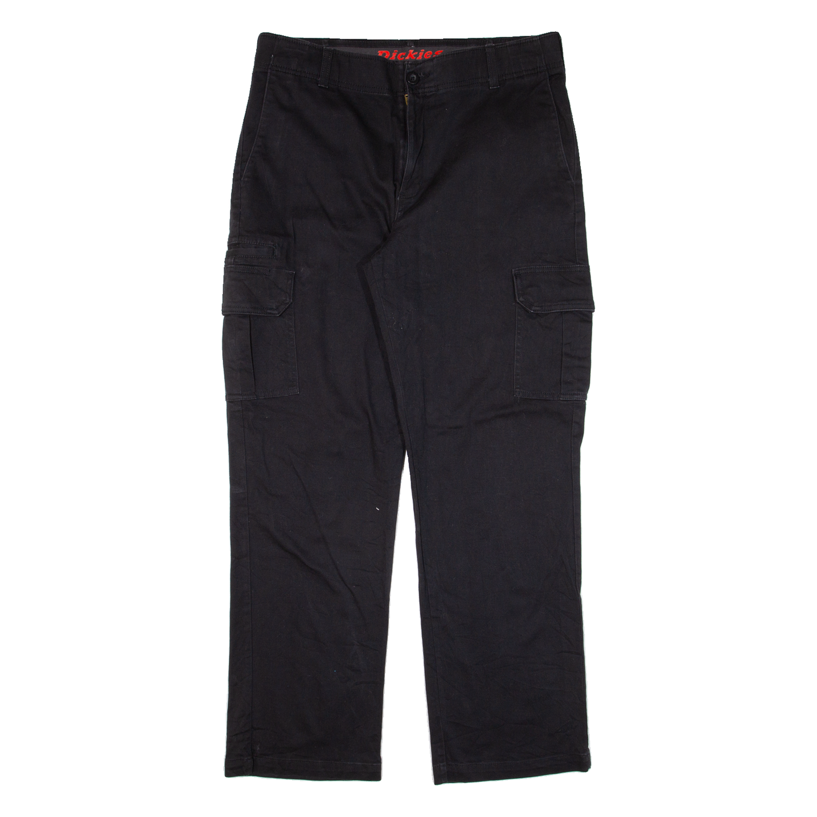 DICKIES Cargo Workwear Mens Trousers Black Regular Straight W34 L29 Refurbished - N/A refurbished available on Cerqular