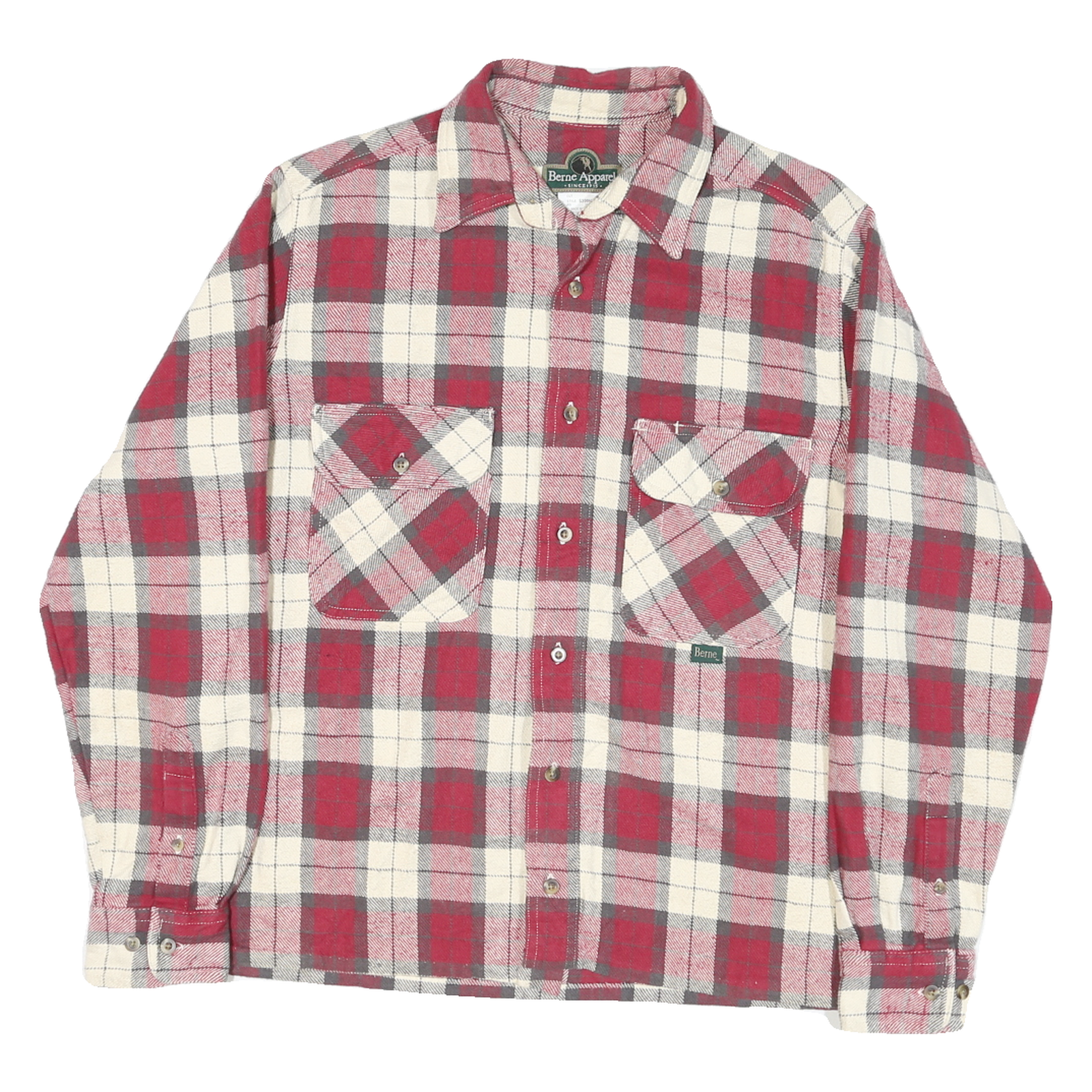 Buy BERNE APPAREL Mens Red & Cream Check Shirt M Cotton Blend Long Sleeve Casual Refurbished - $28.59 BERNE APPAREL Mens Red & Cream Check Shirt M Cotton Blend Long Sleeve Casual Refurbished - N/A refurbished available on Cerqular