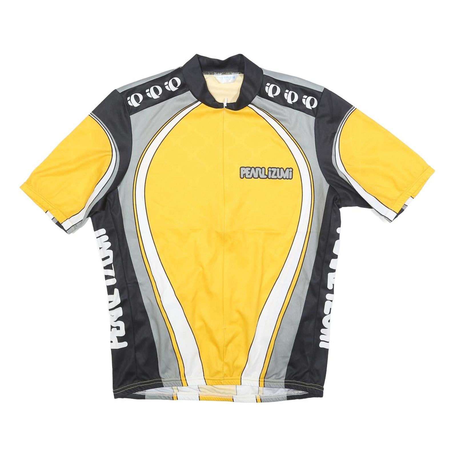 PEARL IZUMI Mens Yellow & Grey Cycling T-Shirt M Short Sleeve Crew Neck Refurbished - N/A refurbished available on Cerqular