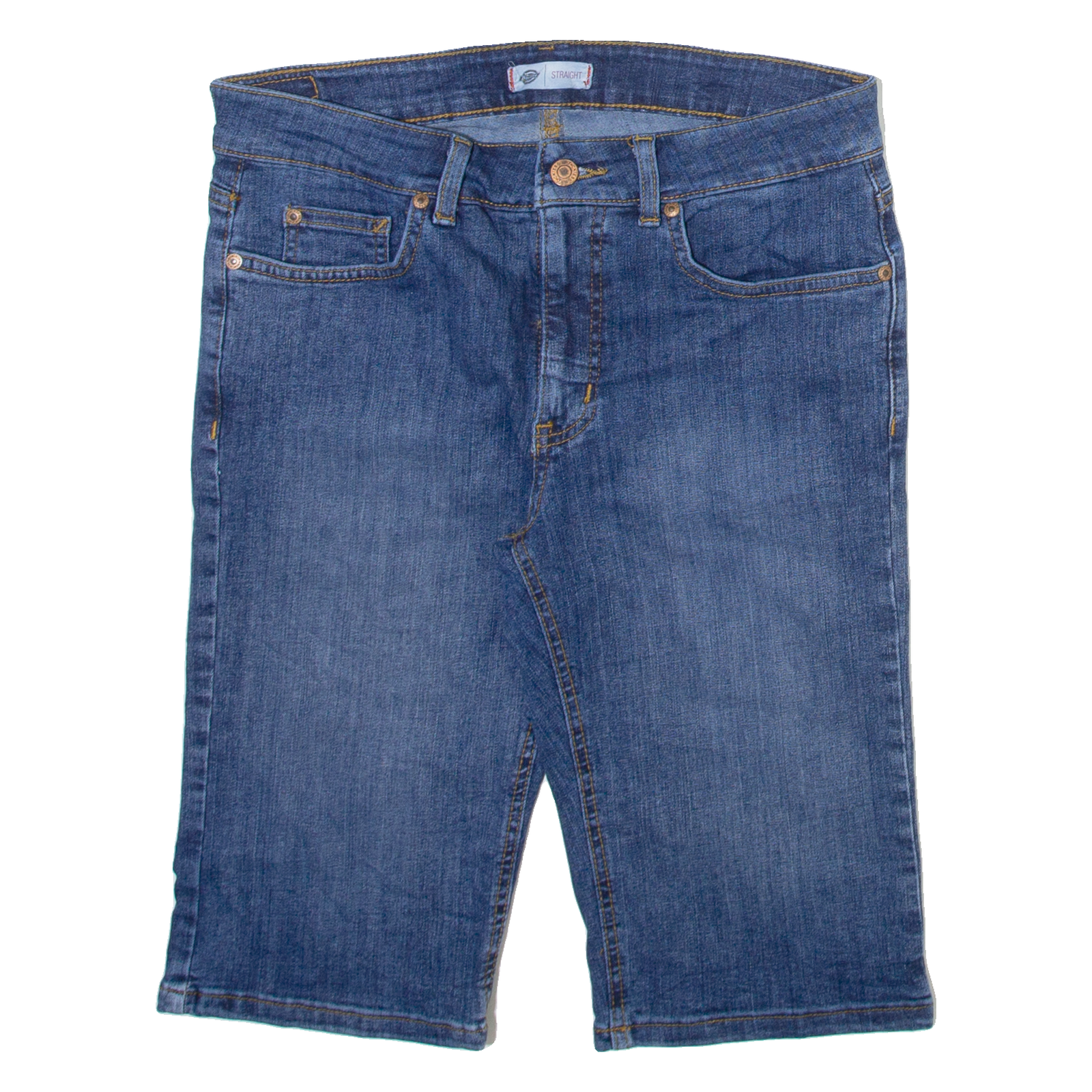 DICKIES Womens Denim Shorts Blue Slim M W30 Refurbished - N/A refurbished available on Cerqular