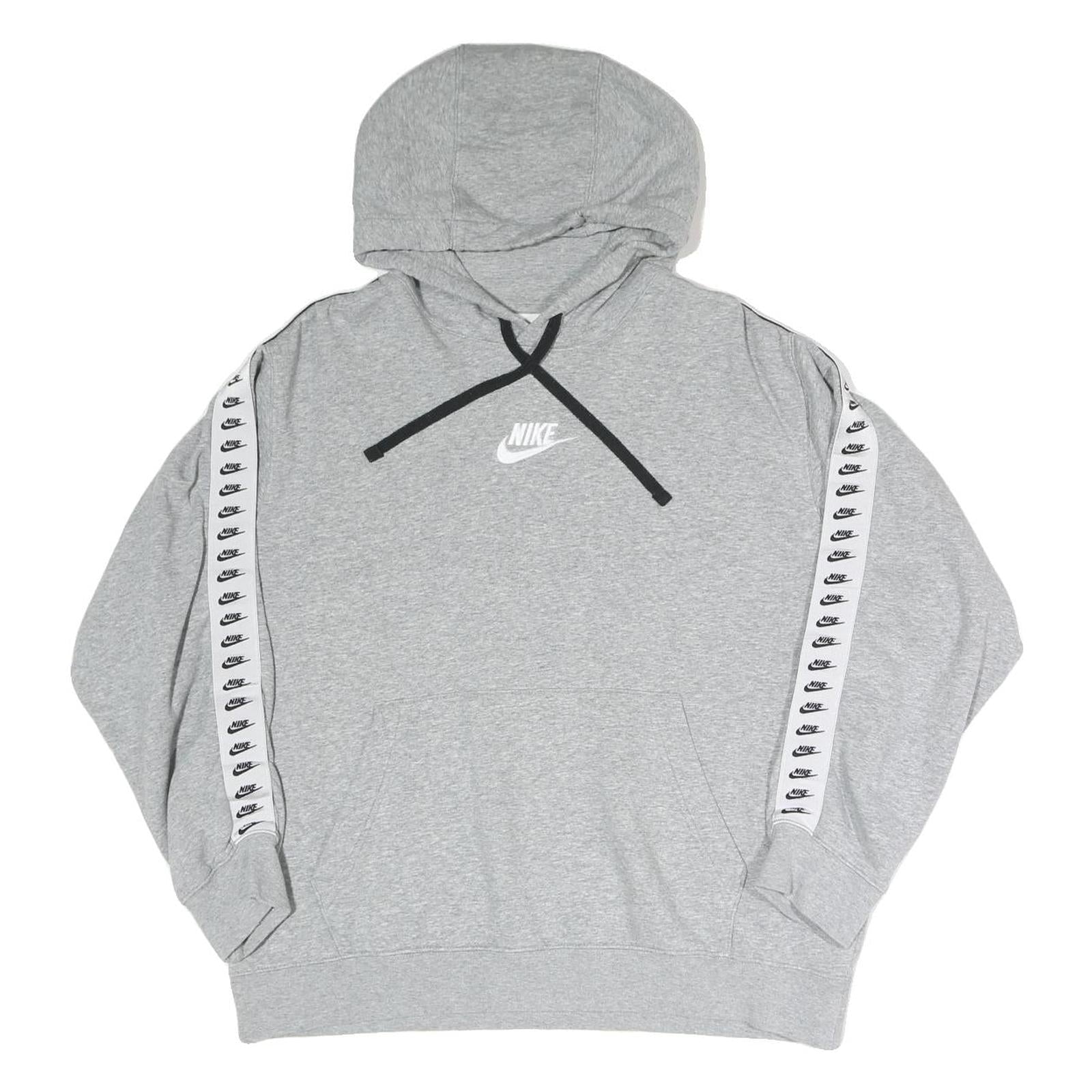 NIKE Womens Grey Hoodie L Cotton Blend Pullover Hooded Sweatshirt Refurbished - N/A refurbished available on Cerqular