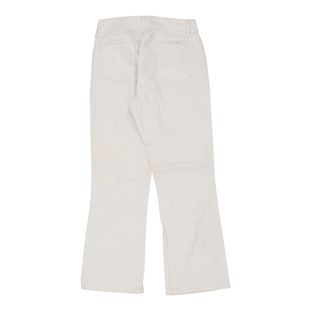 Buy Lee Boot Cut Trousers - 30W UK 10 White Cotton Refurbished - $30.14 Lee Boot Cut Trousers - 30W UK 10 White Cotton Refurbished - Thrifted (note: this is a term often used to describe second- refurbished available on Cerqular