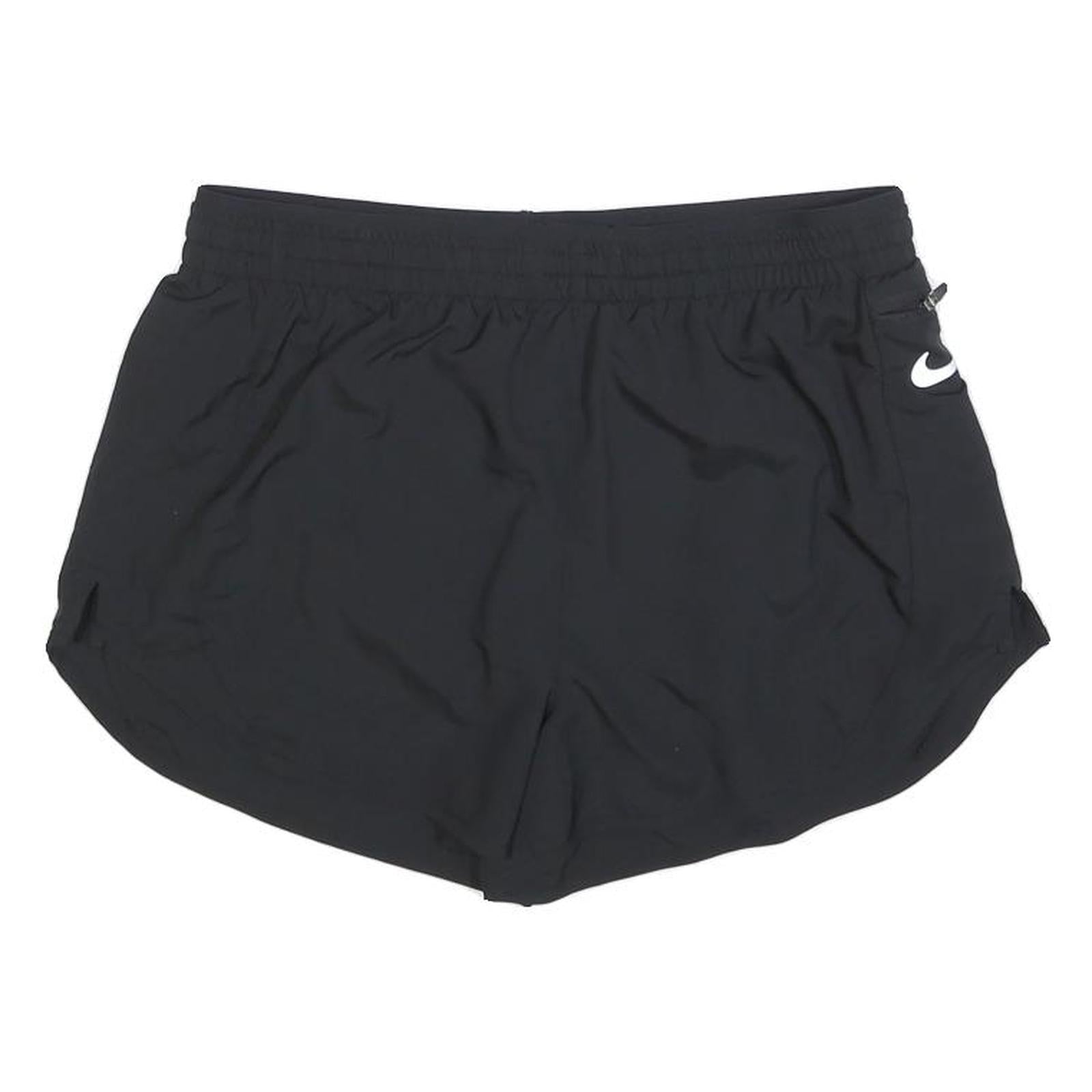 NIKE Womens Black Running Shorts M W30 Sportswear Polyester Blend Lightweight Refurbished - N/A refurbished available on Cerqular