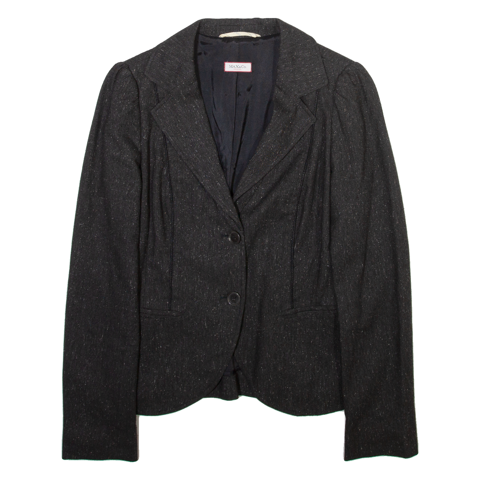 MAX MARA Womens Blazer Jacket Grey Wool UK 12 Refurbished - N/A refurbished available on Cerqular