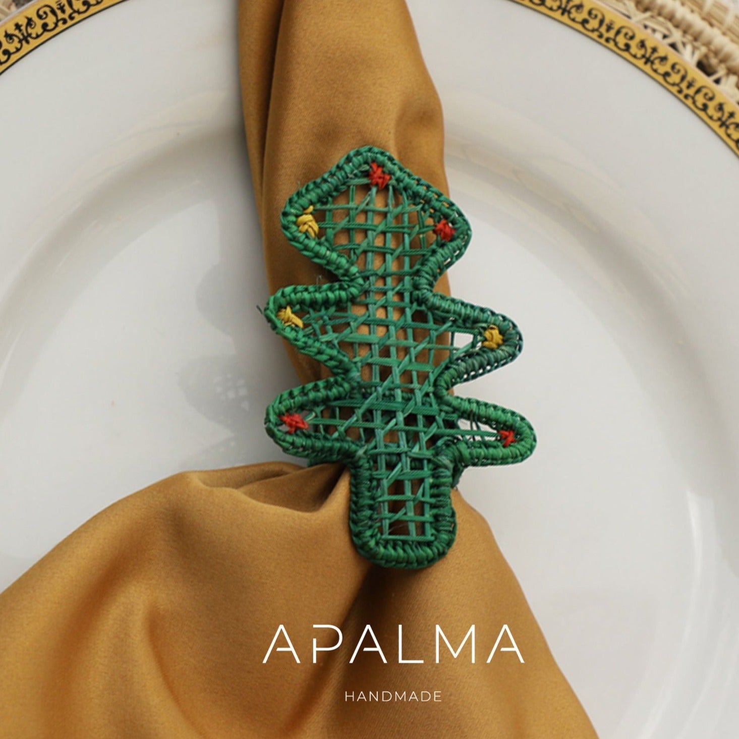 Christmas Tree Napkin Holder - Sold by Set- Holiday Edition for Christmas Table Decor | Pack: Pack of 4 Refurbished - Apalma Handmade refurbished available on Cerqular