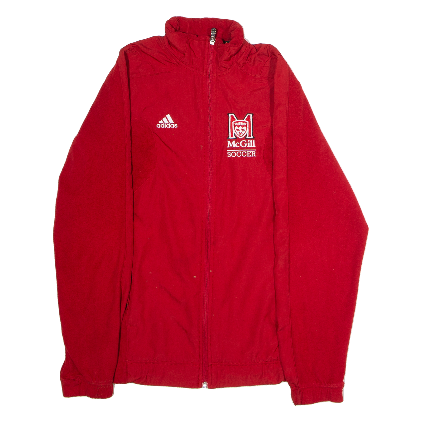 ADIDAS McGill Soccer Mens Fleece Jacket Red USA S Refurbished - N/A refurbished available on Cerqular