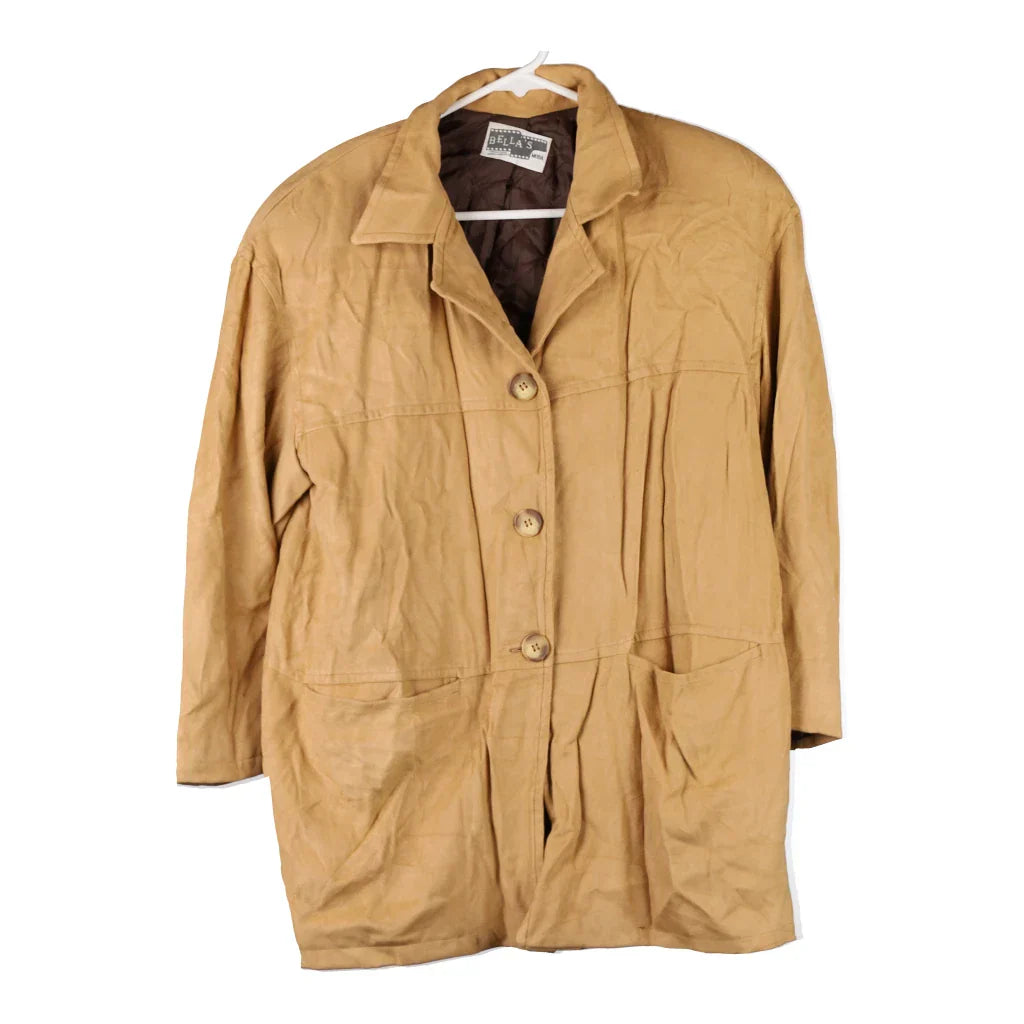 Unbranded Jacket - Medium Beige Polyester Blend Refurbished - Thrifted (note: this is a term often used to describe second- refurbished available on Cerqular