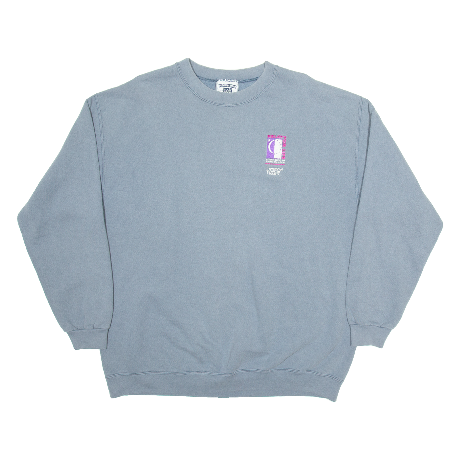 LEE American Cancer Society Mens Sweatshirt Grey L Refurbished - N/A refurbished available on Cerqular
