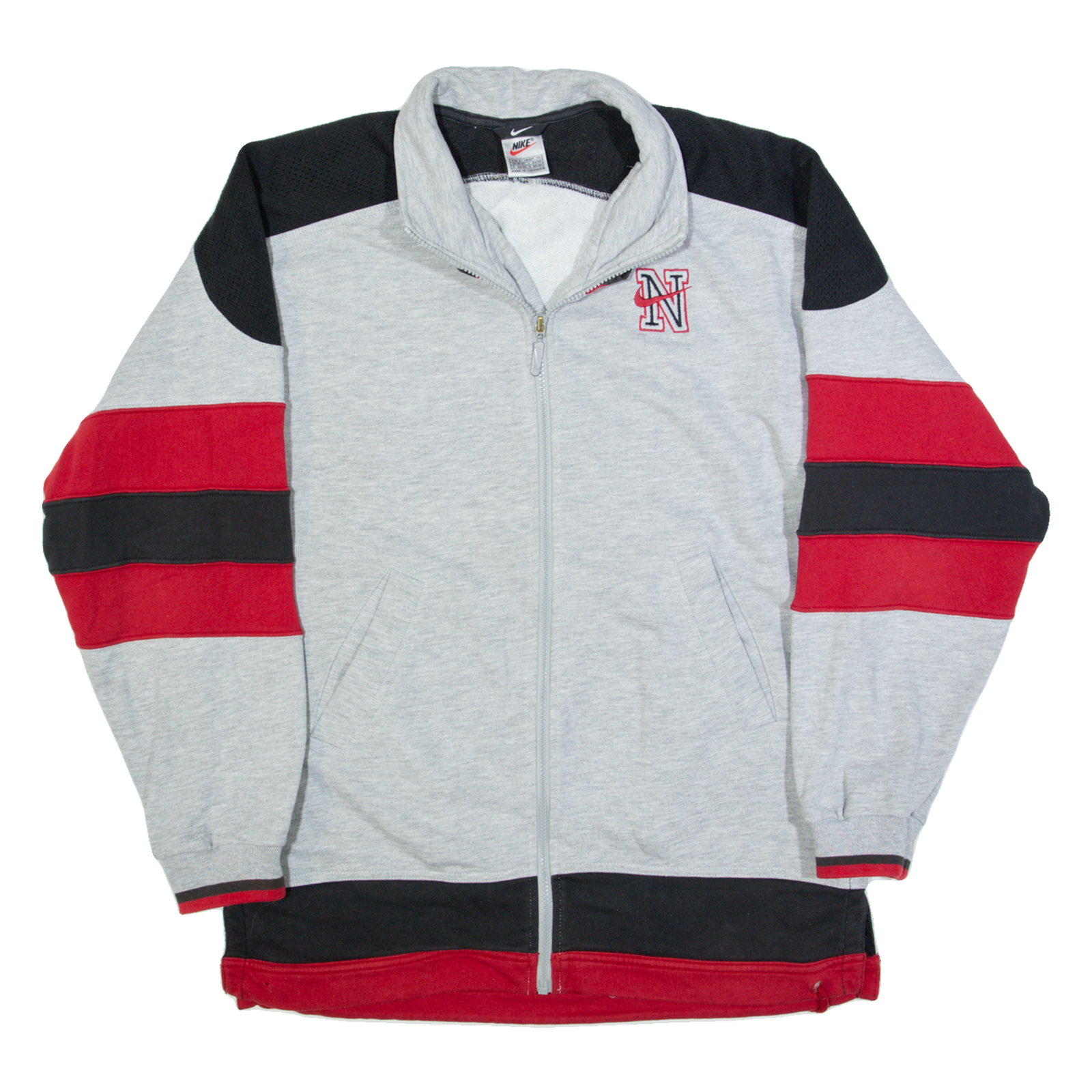 NIKE Oversized Mens Track Jacket Grey S Refurbished - N/A refurbished available on Cerqular