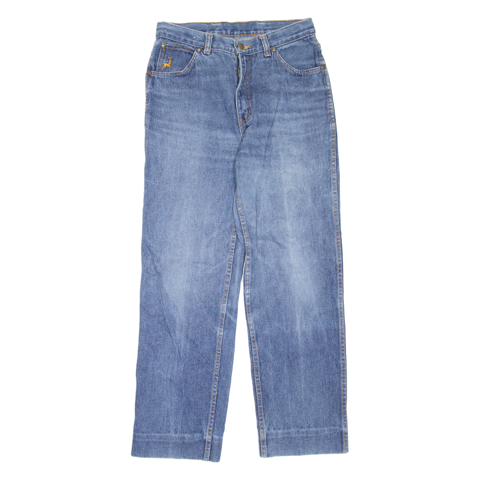 NATHALIE B Womens Jeans Blue Regular Straight Stone Wash W27 L29 Refurbished - N/A refurbished available on Cerqular