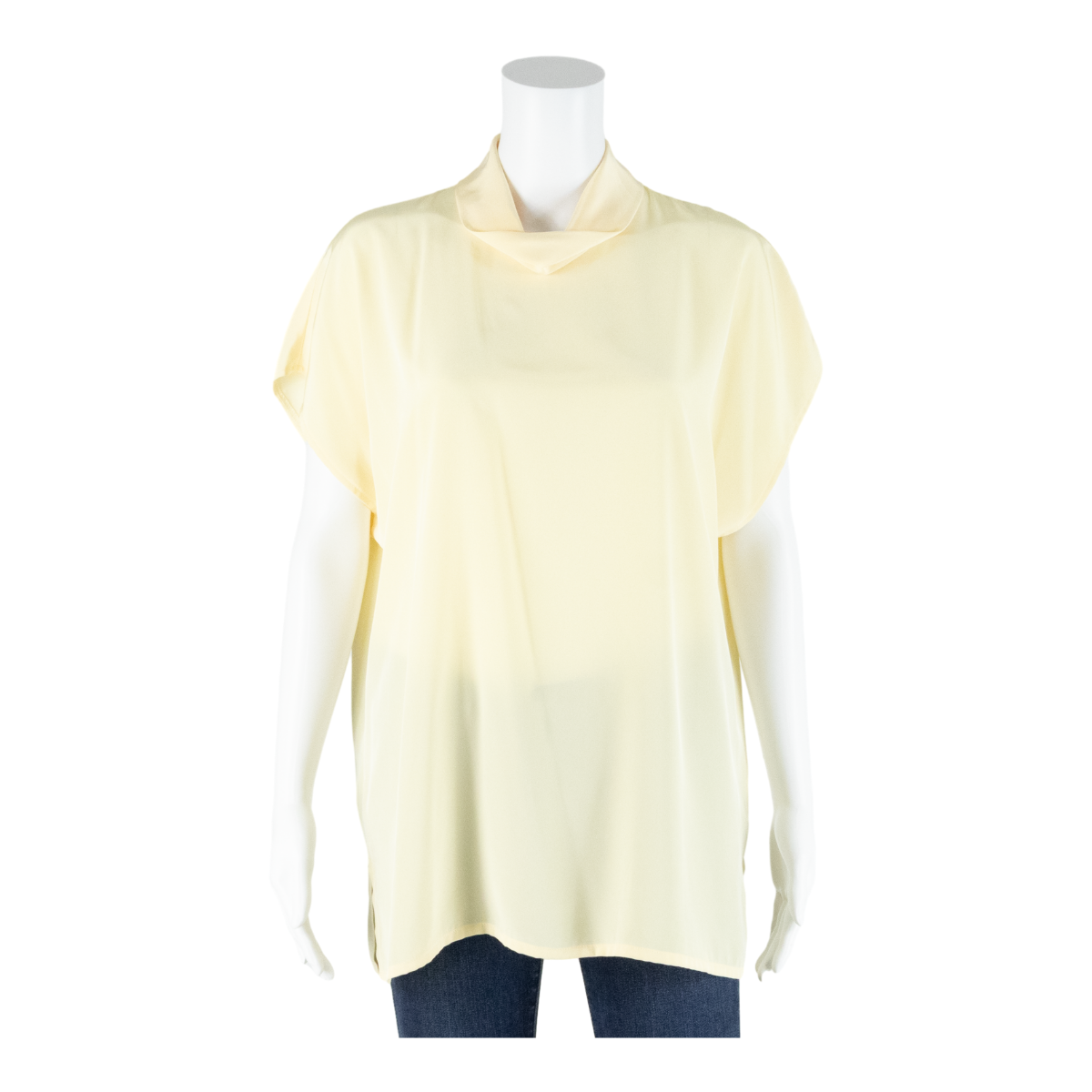 TRU Womens Blouse Yellow Collared 90s M Refurbished - N/A refurbished available on Cerqular
