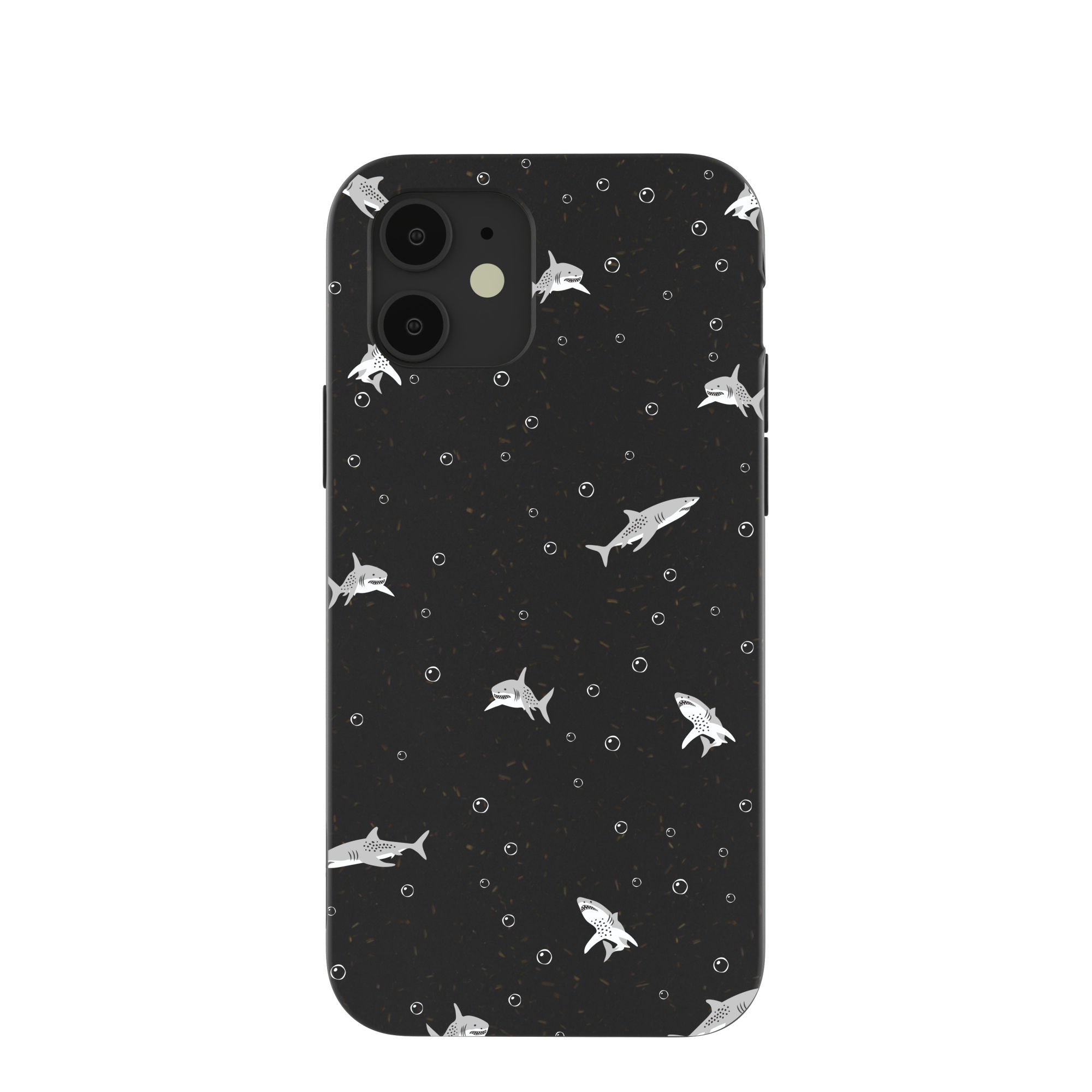 Black Lil Sharks iPhone 12/ iPhone 12 Pro Case Refurbished - Pela Case refurbished available on Cerqular
