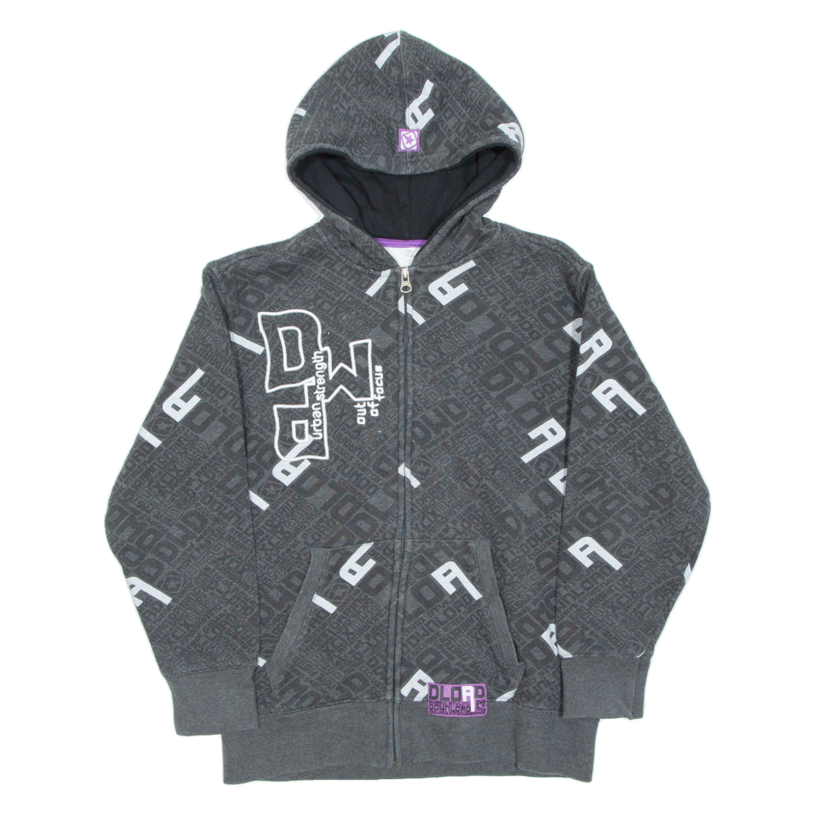 URBAN STRENGTH Mens Grey Hoodie Full Zip M Refurbished - N/A refurbished available on Cerqular