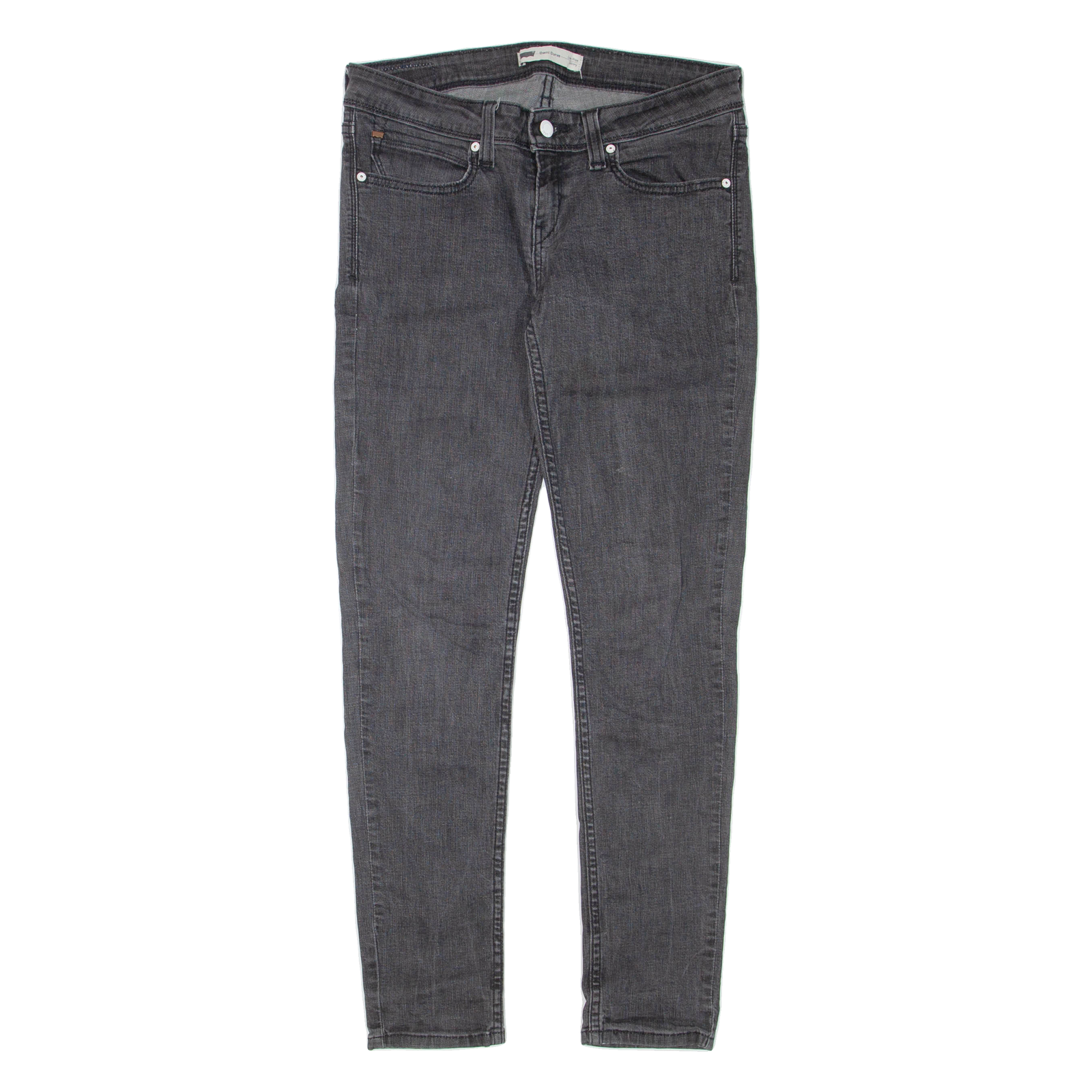 LEVI'S Demi Curve Womens Jeans Grey Regular Skinny W32 L31 Refurbished - N/A refurbished available on Cerqular