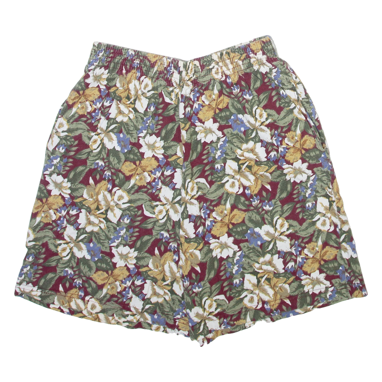 CAPACITY Womens Casual Shorts Green Relaxed Floral M W26 Refurbished - N/A refurbished available on Cerqular