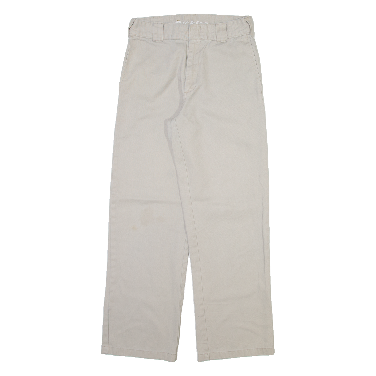DICKIES Womens Trousers Grey Regular Straight W26 L27 Refurbished - N/A refurbished available on Cerqular