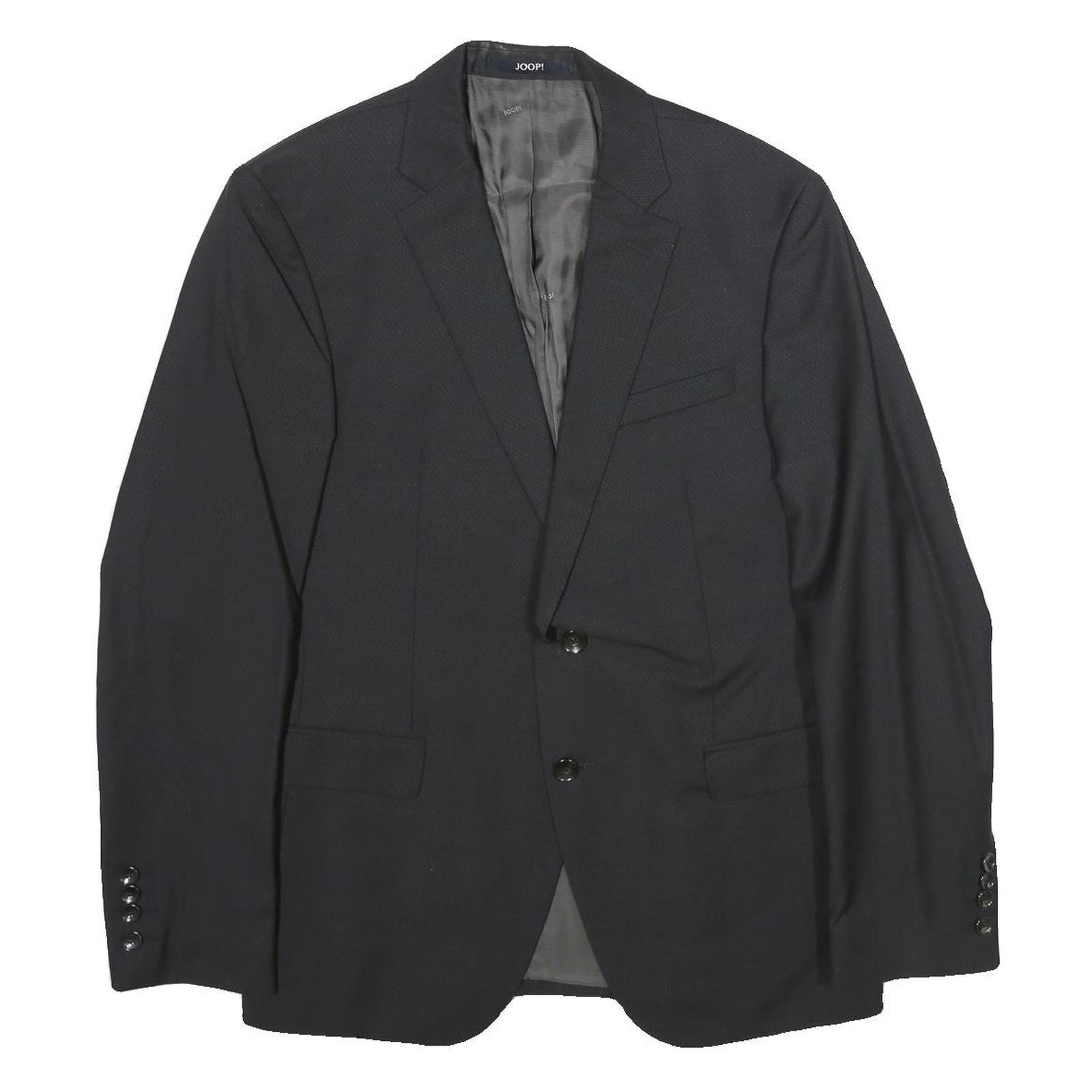 JOOP! Mens Black Wool Blend Smart Casual Jacket M Woven Button Closure Refurbished - N/A refurbished available on Cerqular