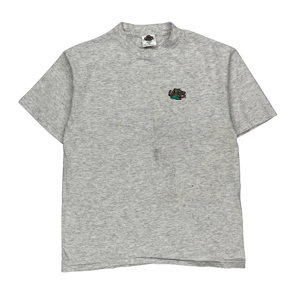 Born To Play Life Forms Single Stitch T-Shirt - XL Grey Cotton Refurbished - Thrifted (note: this is a term often used to describe second- refurbished available on Cerqular