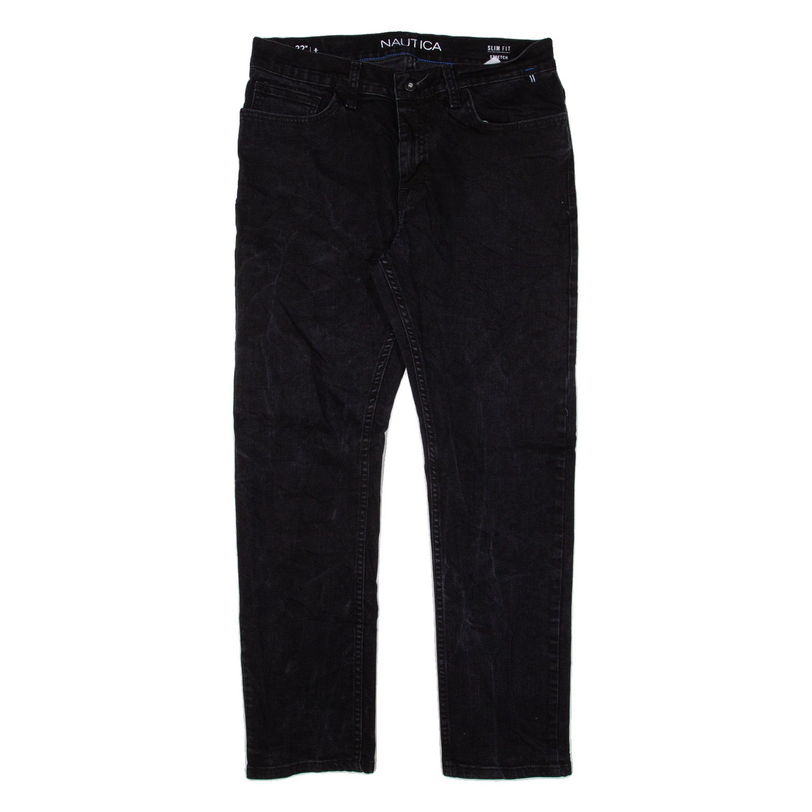 NAUTICA Mens Jeans Black Slim Straight W32 L27 Refurbished - N/A refurbished available on Cerqular