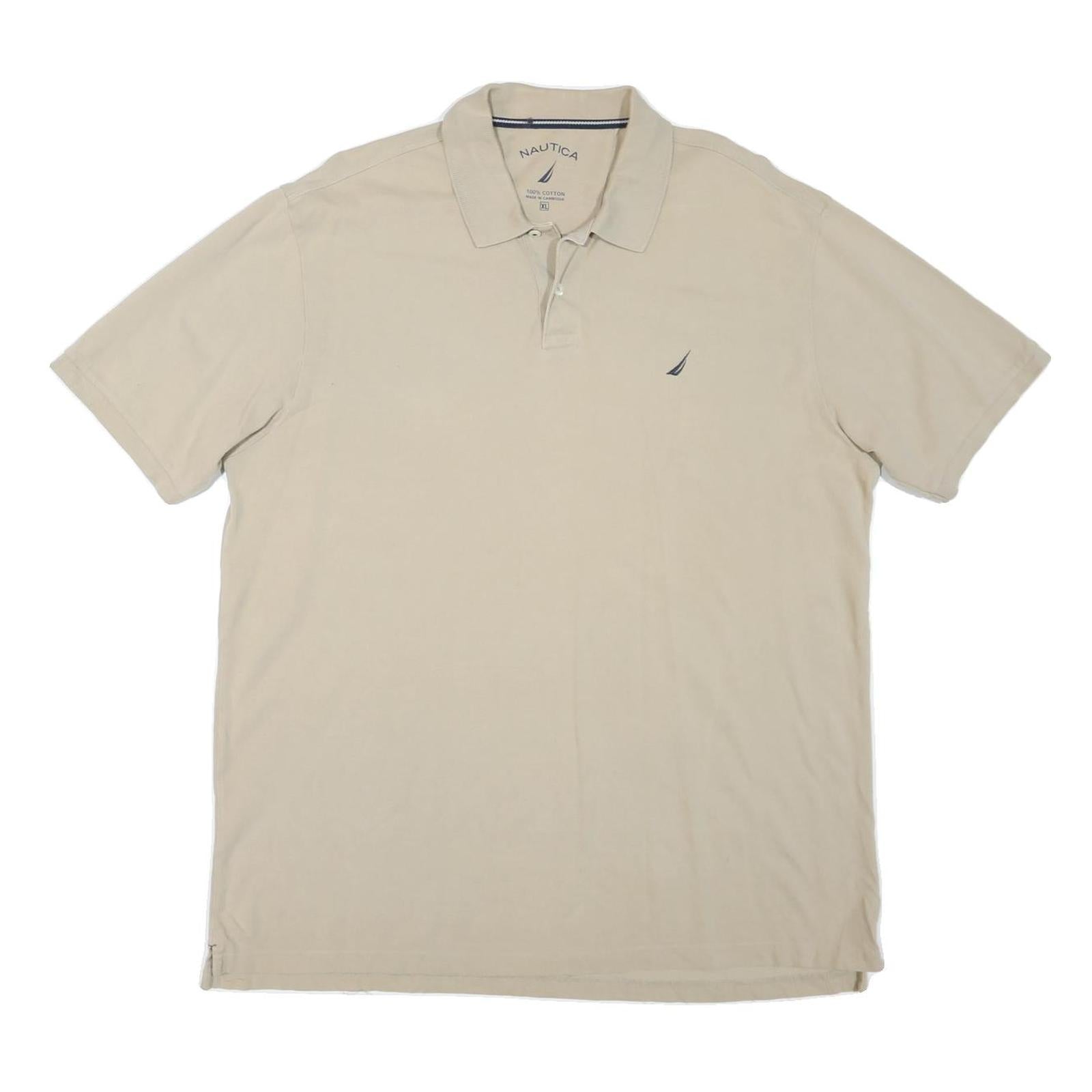 Buy NAUTICA Mens Beige XL Cotton Blend Short Sleeve Plain Polo Shirt Casual Summer Refurbished - $22.09 NAUTICA Mens Beige XL Cotton Blend Short Sleeve Plain Polo Shirt Casual Summer Refurbished - N/A refurbished available on Cerqular