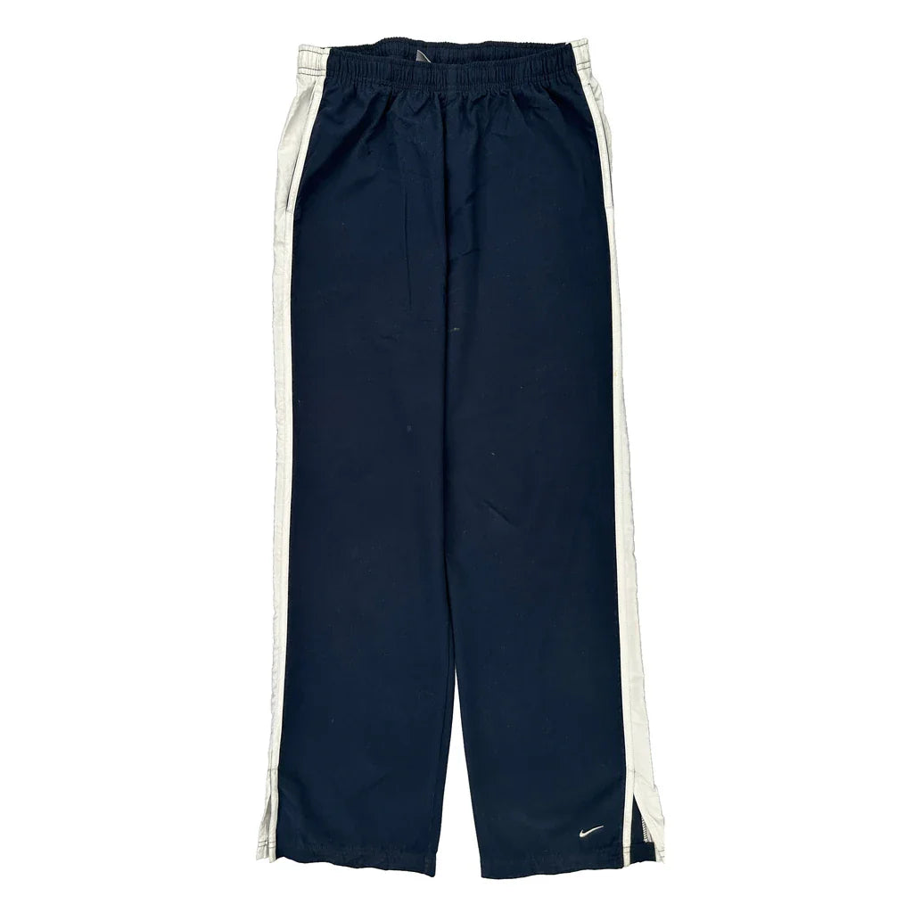 Age 11-12 Nike Tracksuit - Medium Navy Polyester Refurbished - Thrifted (note: this is a term often used to describe second- refurbished available on Cerqular