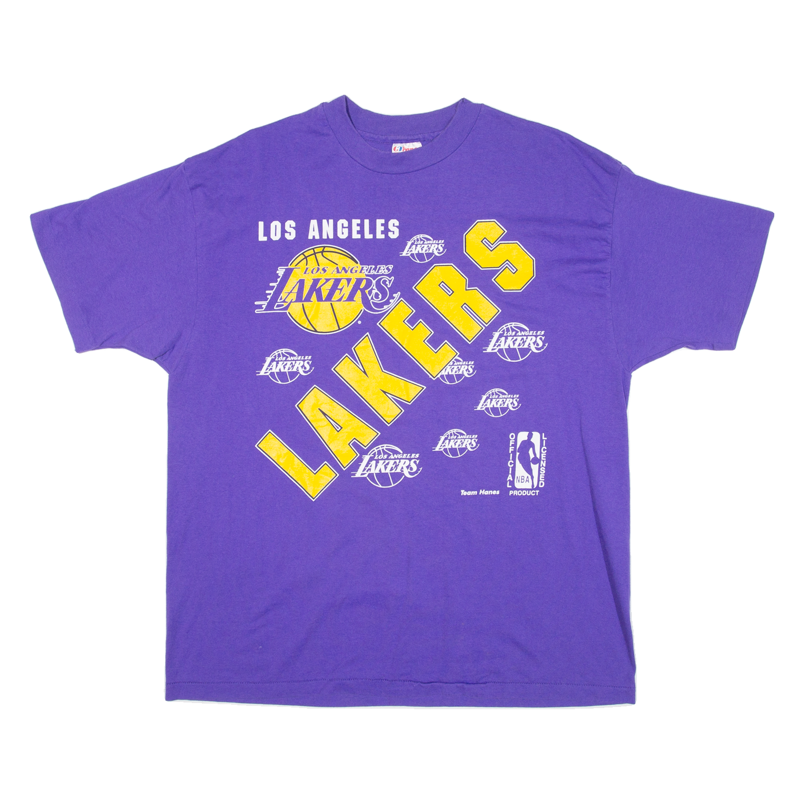 HANES Los Angeles Lakers Mens T-Shirt Purple USA XL Refurbished - N/A refurbished available on Cerqular