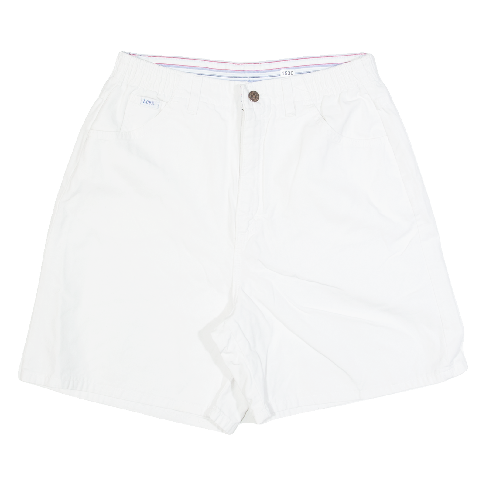 LEE Womens Denim Shorts White S W28 Refurbished - N/A refurbished available on Cerqular