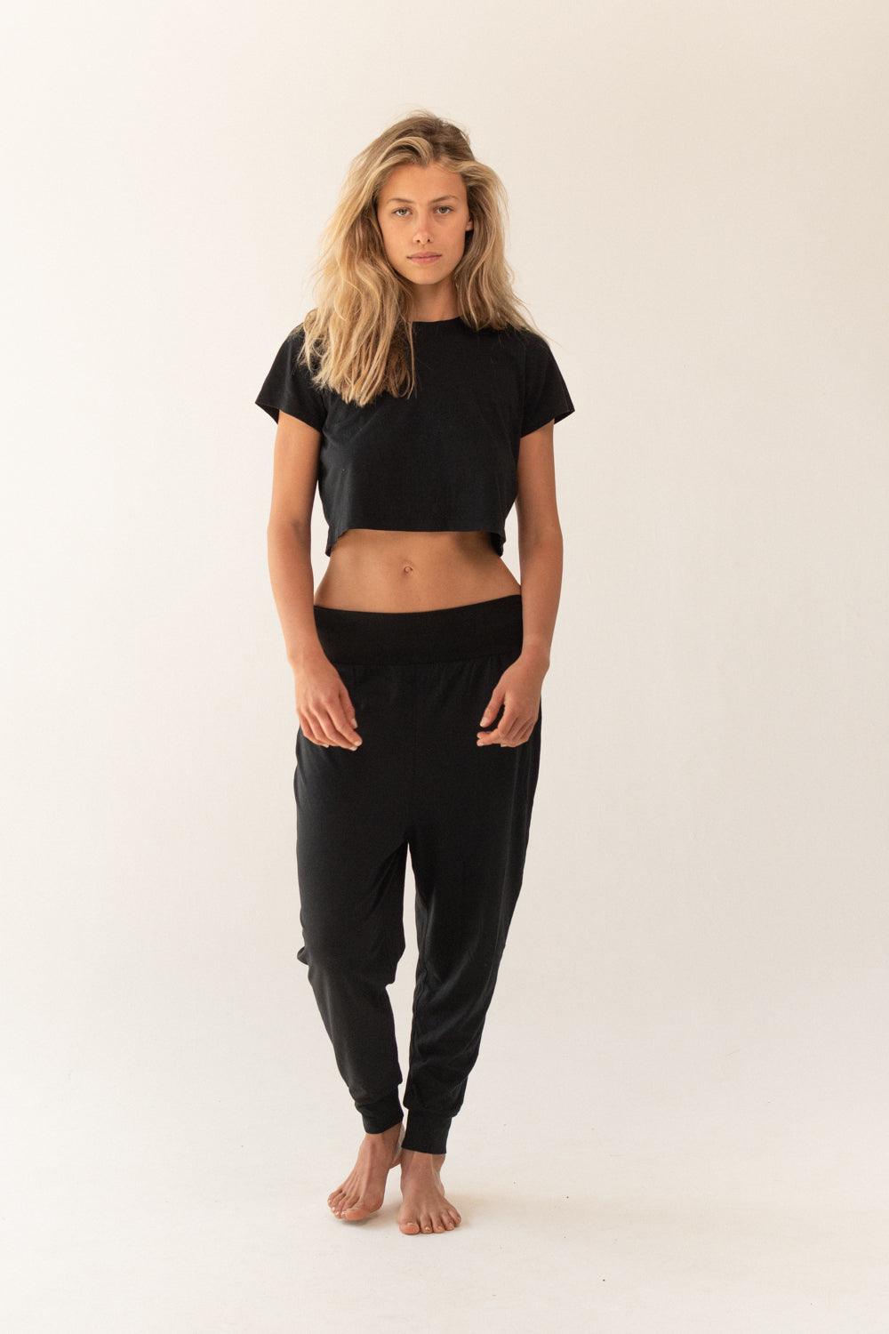 GRATEFUL PANTS - COTTON | Color: Black | Size: M Refurbished - Inhala Soulwear refurbished available on Cerqular