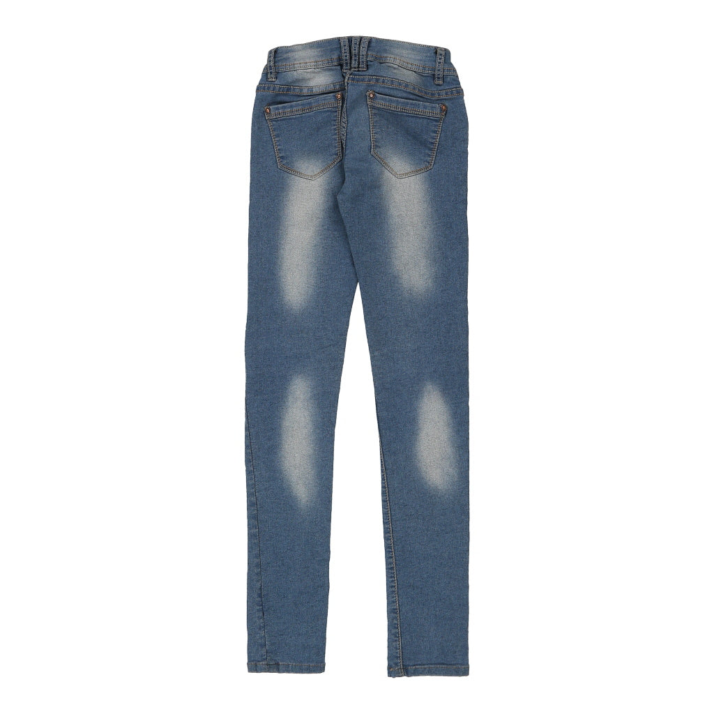 Unbranded Skinny Jeans - Medium Blue Cotton Refurbished - Thrifted (note: this is a term often used to describe second- refurbished available on Cerqular