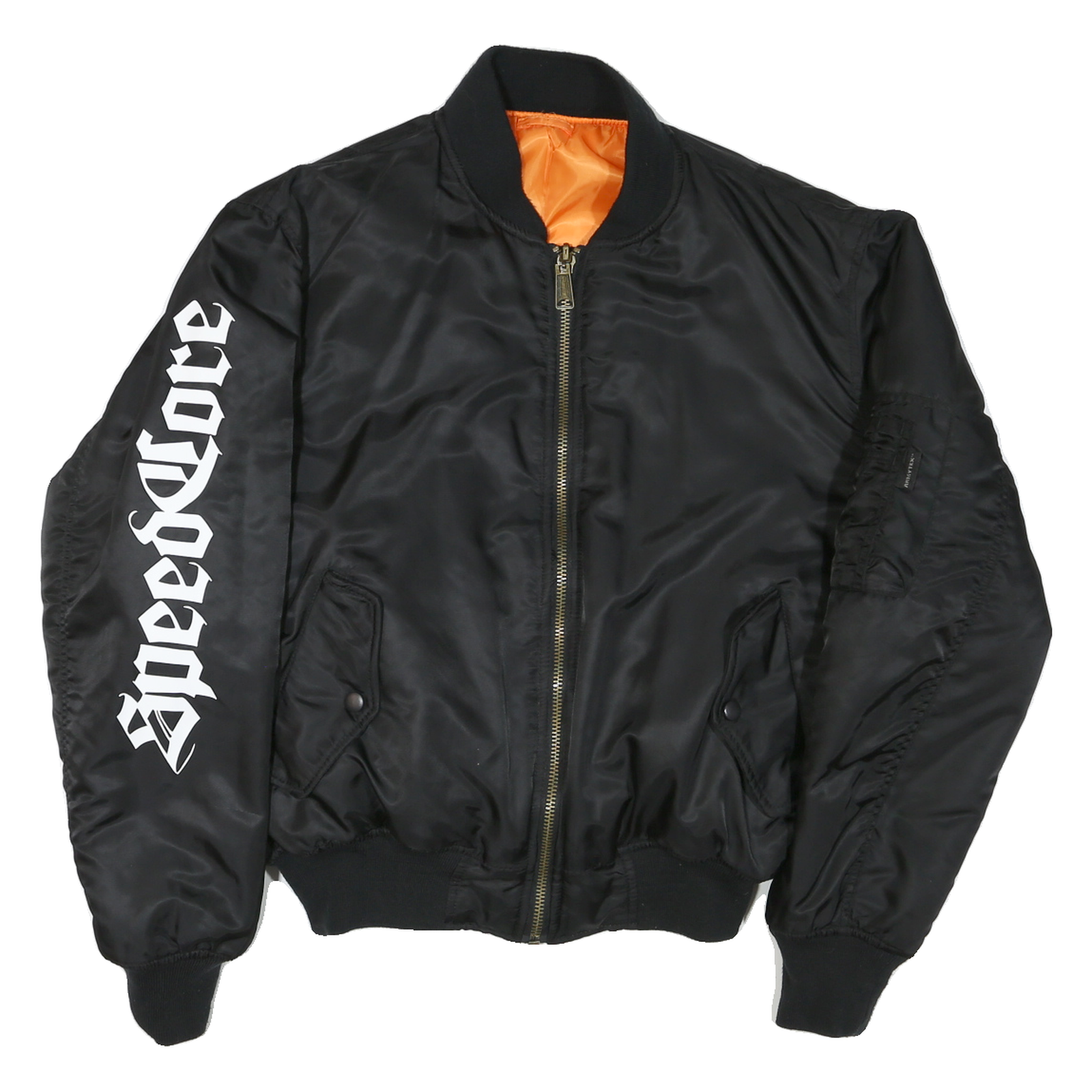 ARMYTEX Mens Black & Orange Bomber Jacket M Polyester Blend Zip Reversible Refurbished - N/A refurbished available on Cerqular