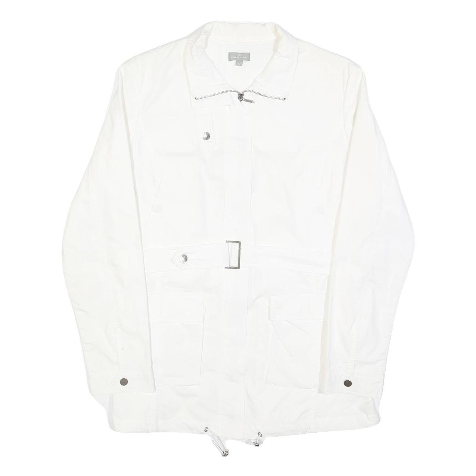 Buy NAF NAF Womens White Jacket XL Polyester Blend Zip Plain Stylish Elegant Refurbished - $58.49 NAF NAF Womens White Jacket XL Polyester Blend Zip Plain Stylish Elegant Refurbished - N/A refurbished available on Cerqular