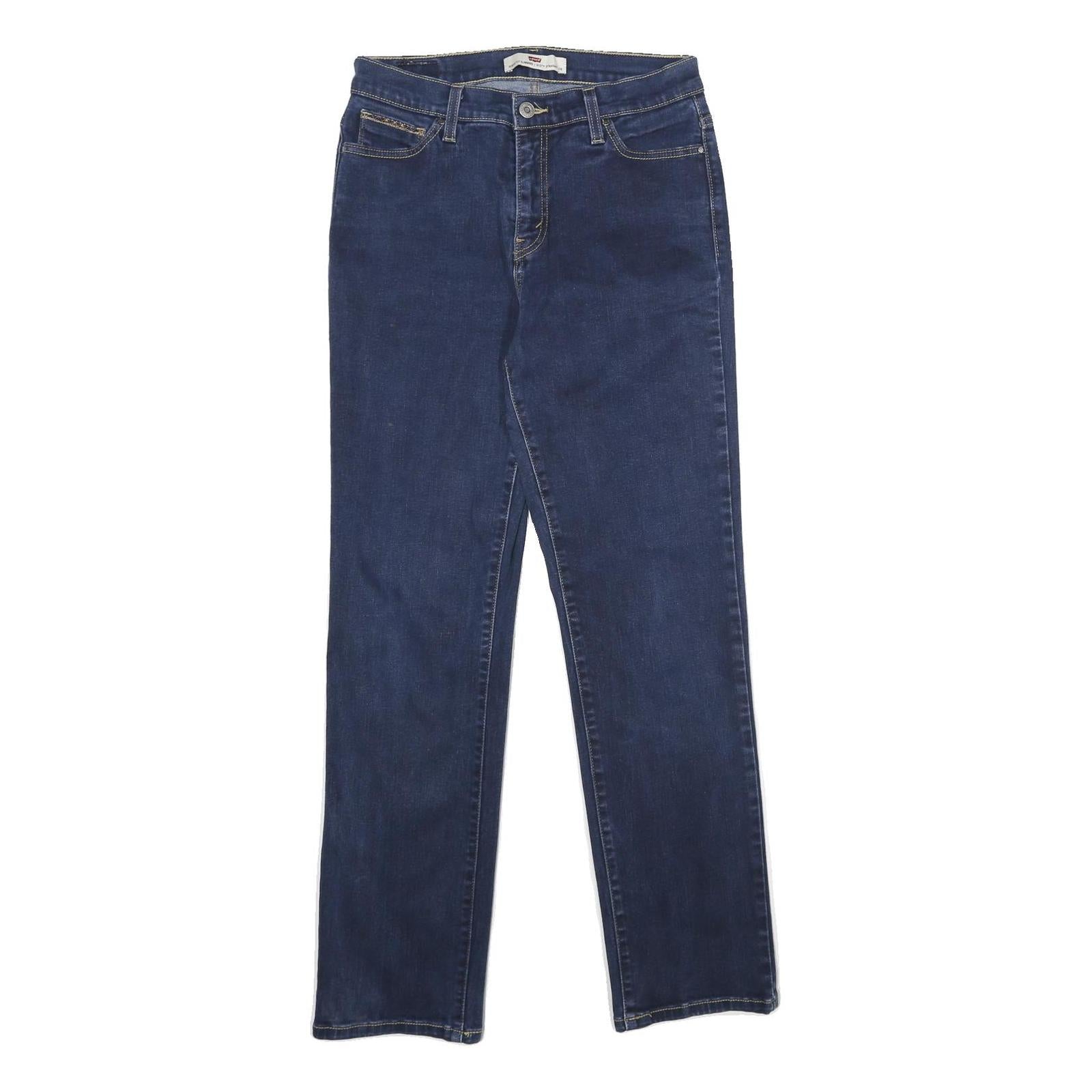 LEVI'S Perfectly Slimming 512 Straight Womens Jeans Blue Slim Straight Denim W30 Refurbished - N/A refurbished available on Cerqular