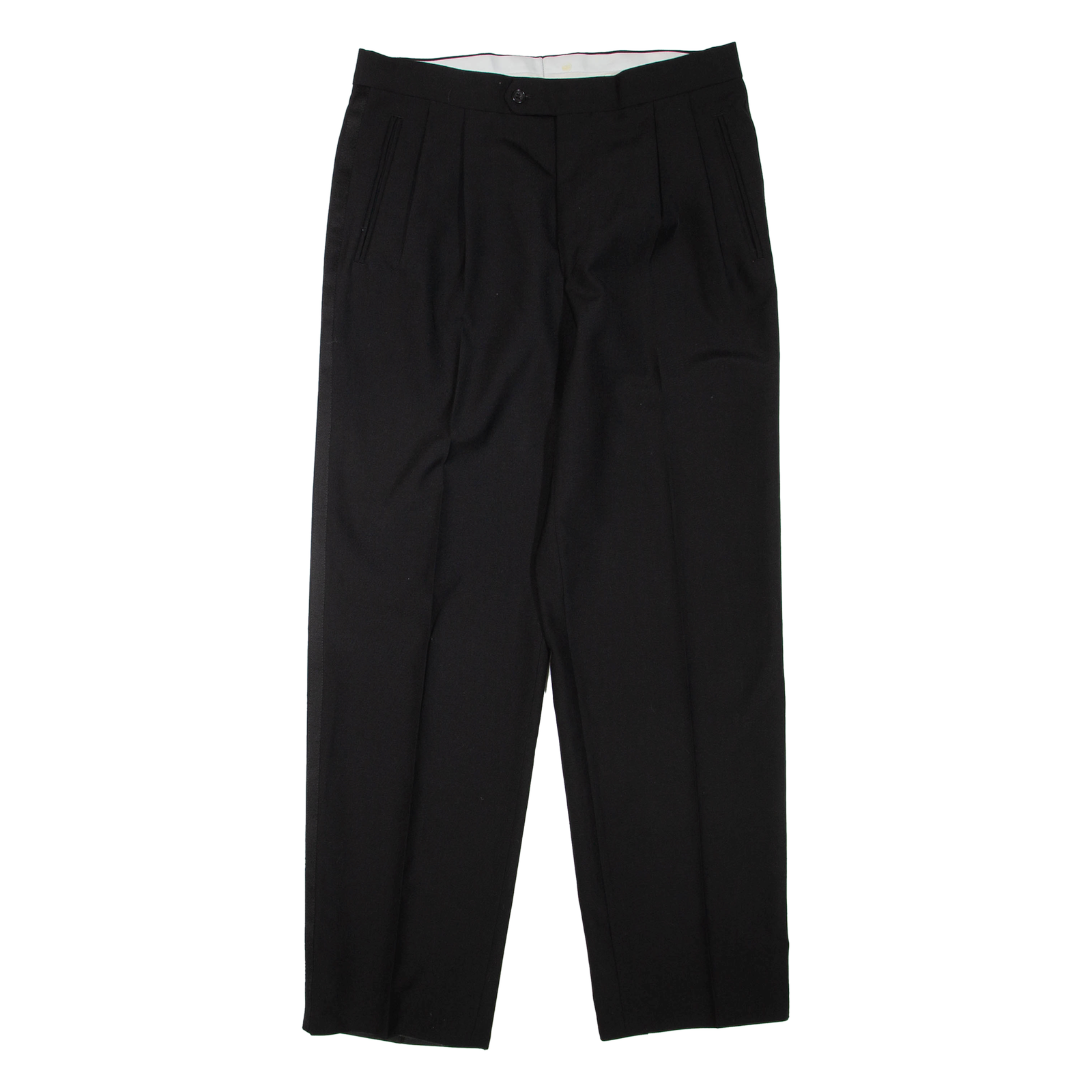 Mens Trousers Black Regular Tapered W34 L33 Refurbished - N/A refurbished available on Cerqular