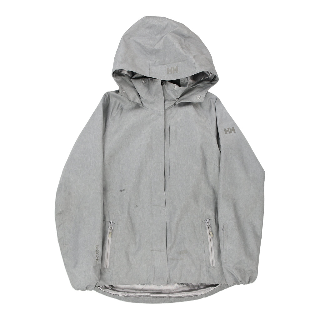 Helly Hansen Jacket - XS Grey Polyester Refurbished - Thrifted (note: this is a term often used to describe second- refurbished available on Cerqular