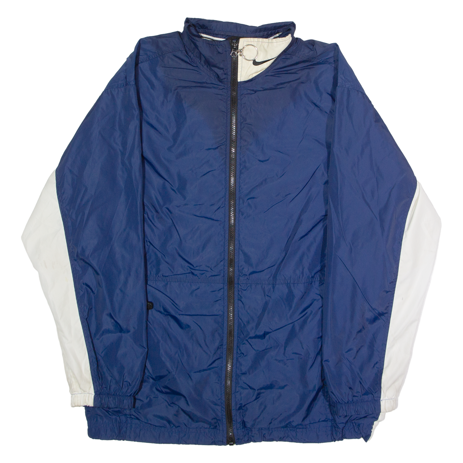 NIKE Mens Windbreaker Jacket Blue 90s Colourblock S Refurbished - N/A refurbished available on Cerqular