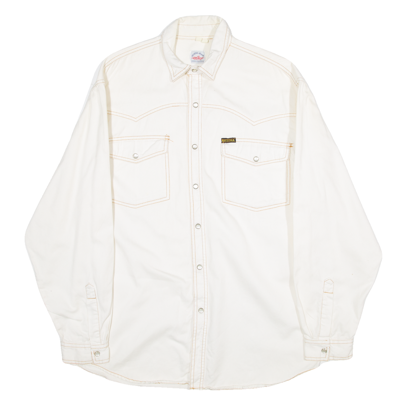 ARIZONA JEANS Mens Plain Shirt White Long Sleeve M Refurbished - N/A refurbished available on Cerqular