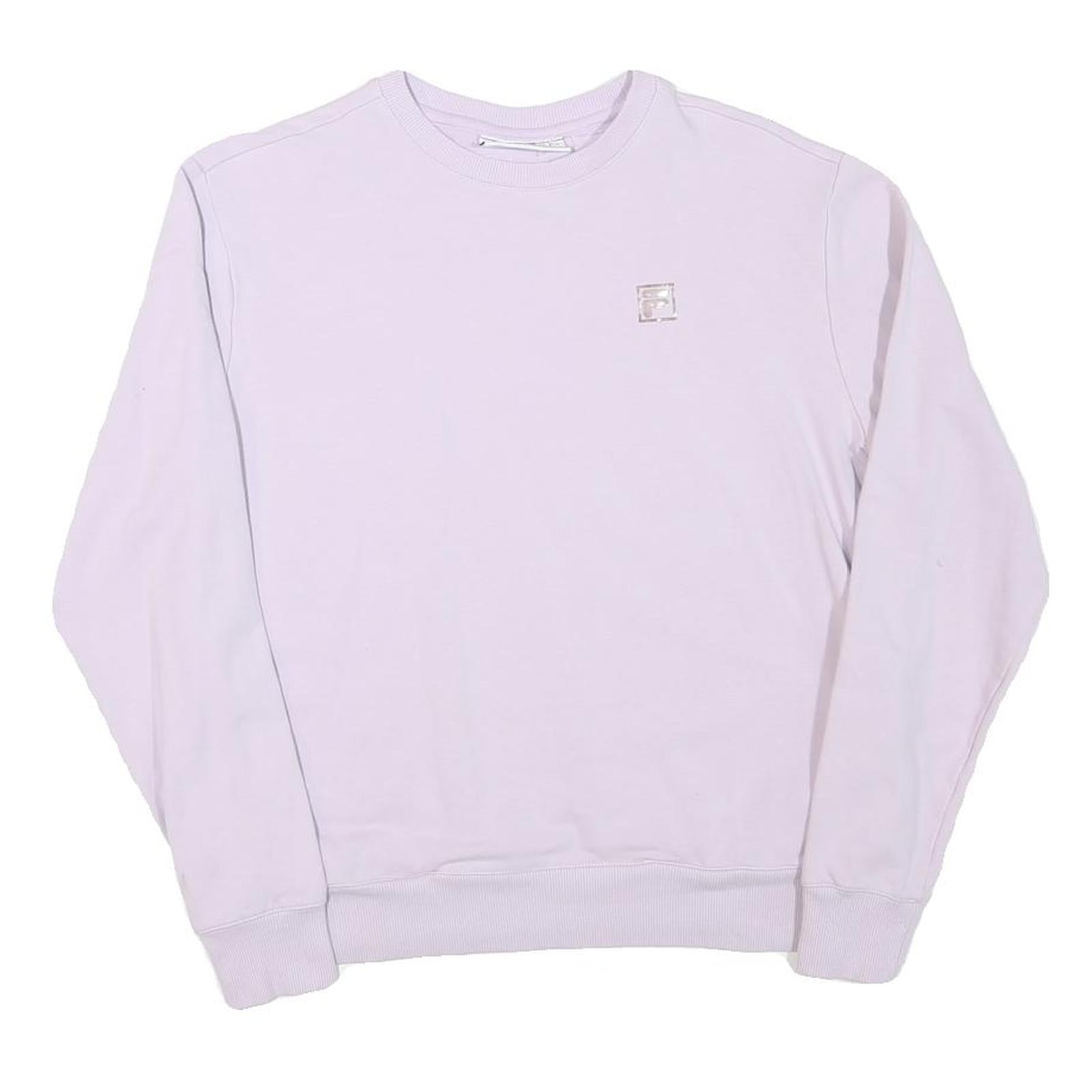 FILA Womens Pink Sweatshirt Crew Neck S Lightweight Cotton Blend Pullover Refurbished - N/A refurbished available on Cerqular