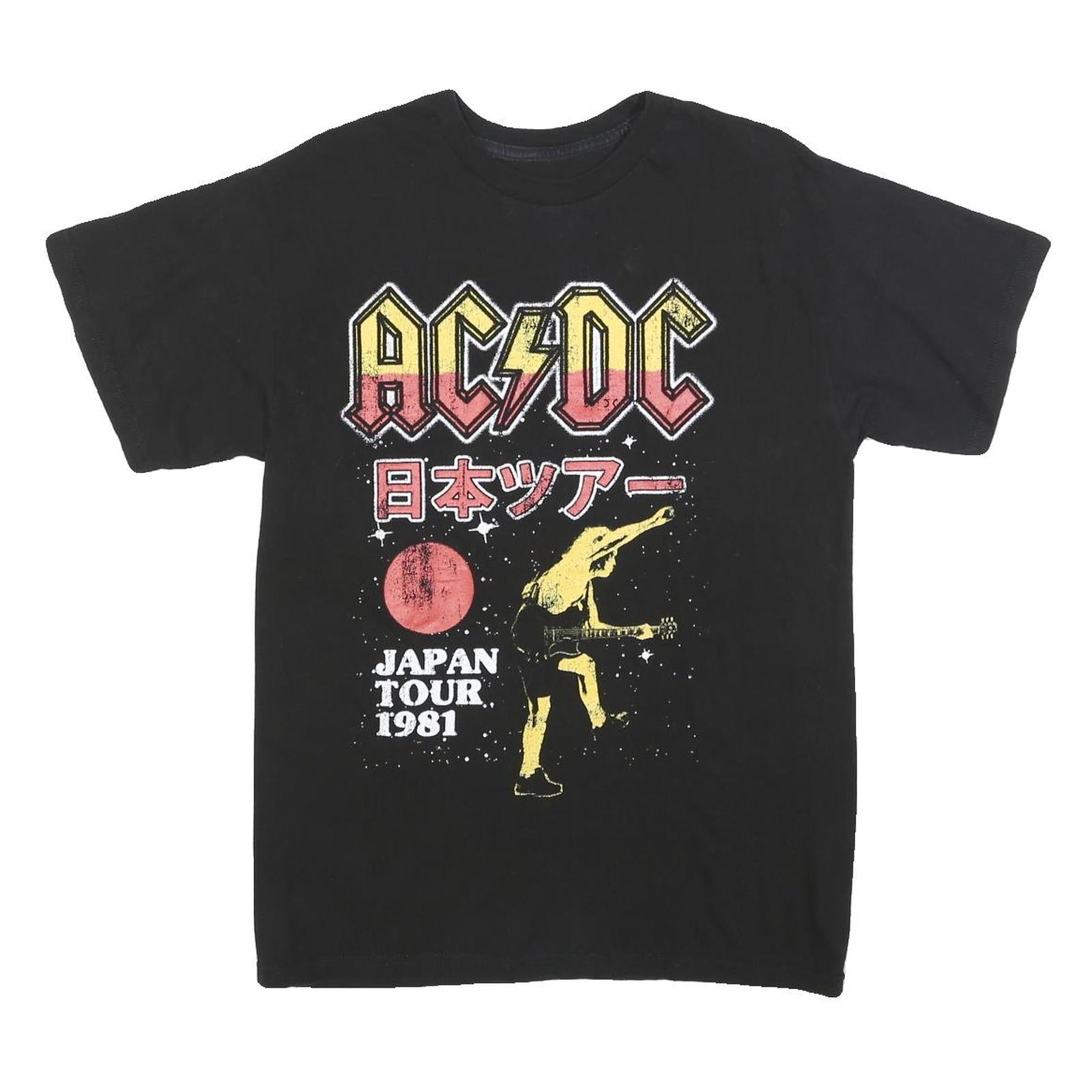 Buy ACDC Mens Black Japan Tour 1981 Graphic T-Shirt S Short Sleeve Crew Neck Rock Refurbished - $45.49 ACDC Mens Black Japan Tour 1981 Graphic T-Shirt S Short Sleeve Crew Neck Rock Refurbished - N/A refurbished available on Cerqular