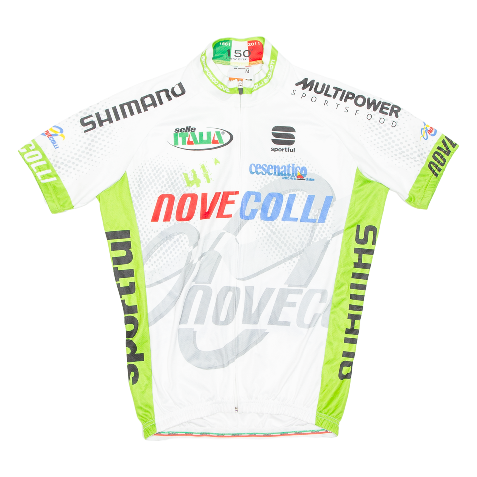 Cycling Mens Jersey Green Full Zip M Refurbished - N/A refurbished available on Cerqular