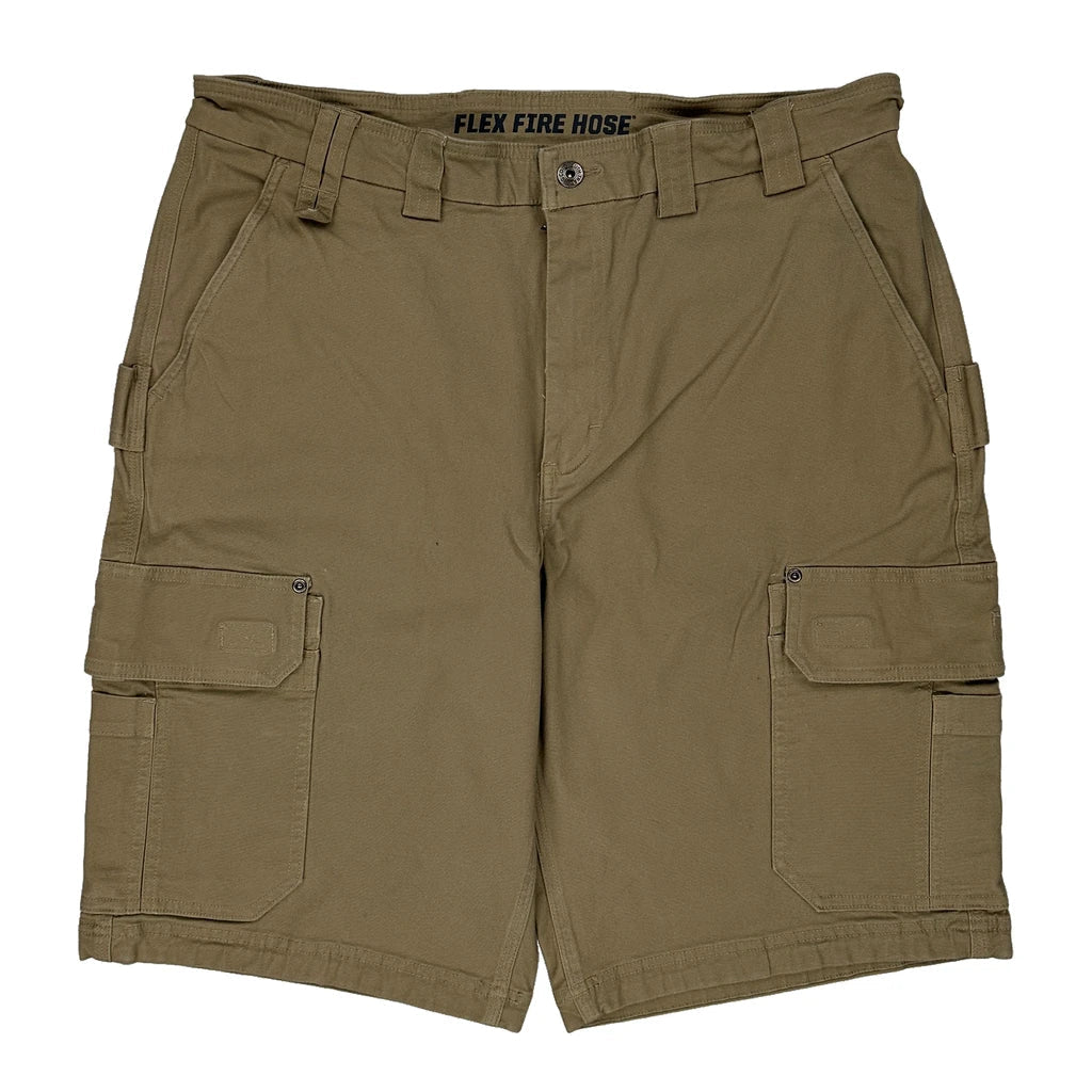 Duluth Cargo Shorts - 36W 11L Khaki Cotton Refurbished - Thrifted (note: this is a term often used to describe second- refurbished available on Cerqular
