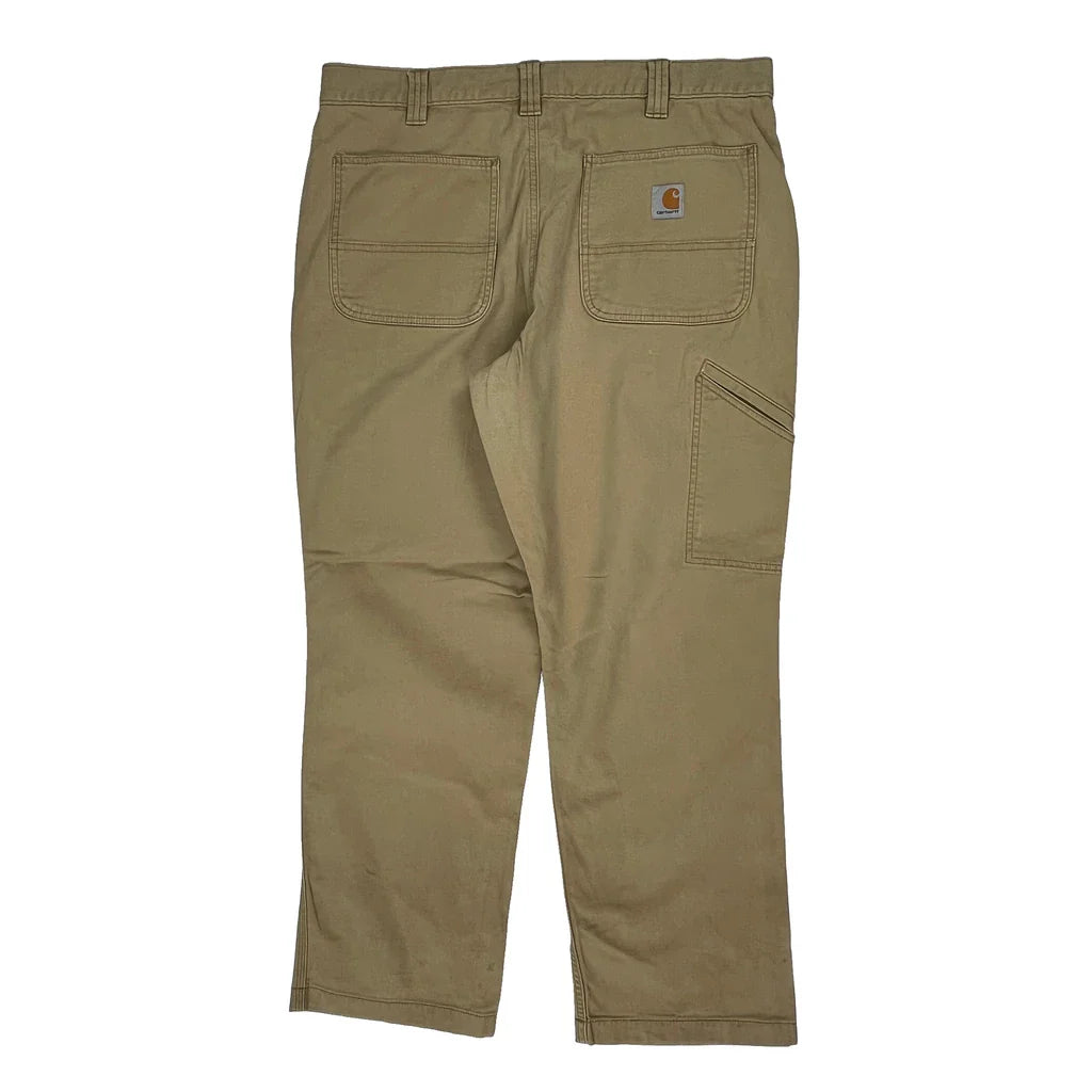 Buy Carhartt Double Knee Carpenter Trousers - 34W 30L Beige Cotton Refurbished - $64.31 Carhartt Double Knee Carpenter Trousers - 34W 30L Beige Cotton Refurbished - Thrifted (note: this is a term often used to describe second- refurbished available on Cerqular