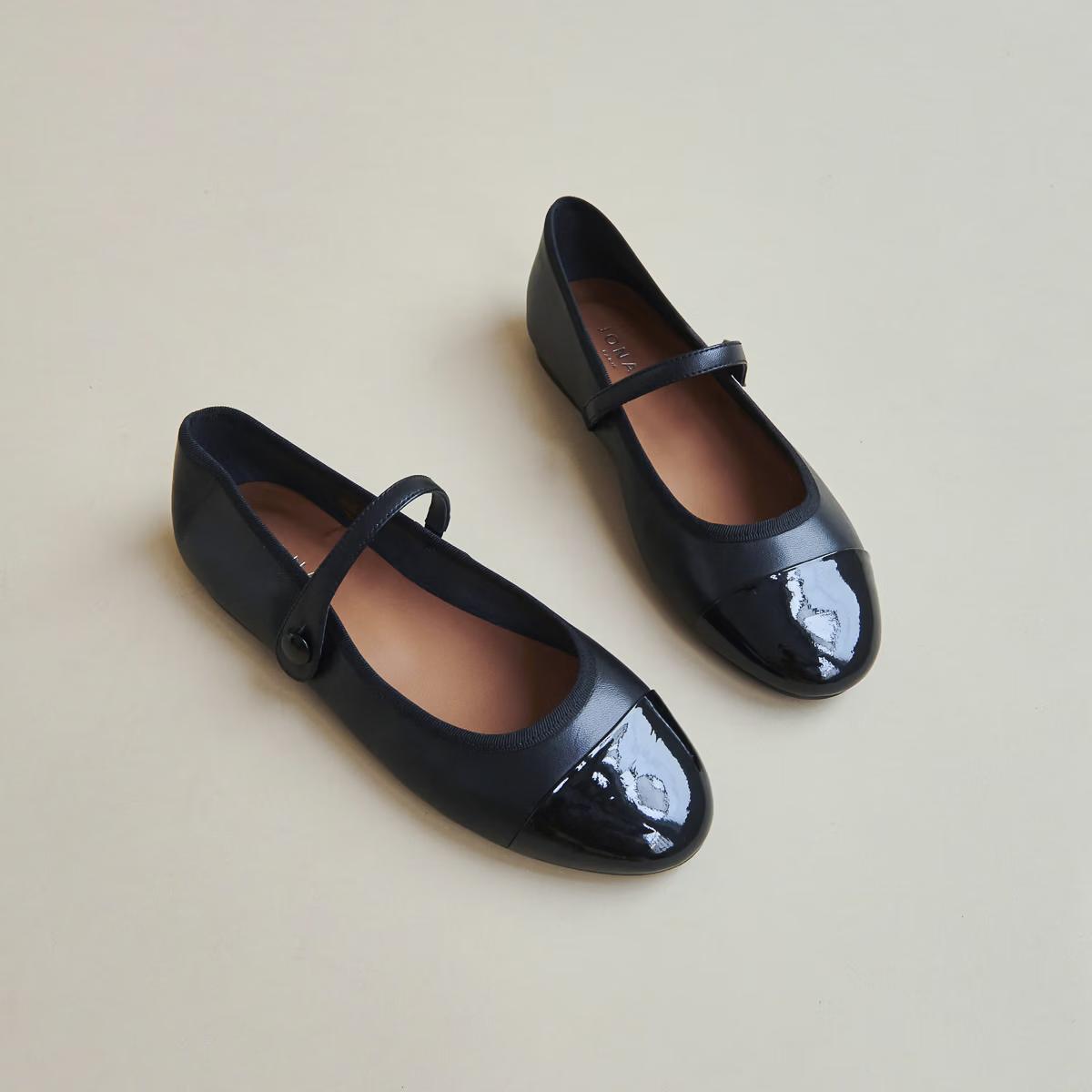Ballerina Dreux Noir | Color: NOIR | Size: 39 Refurbished - Rue Madame is a known brand, and the standardized name is " refurbished available on Cerqular