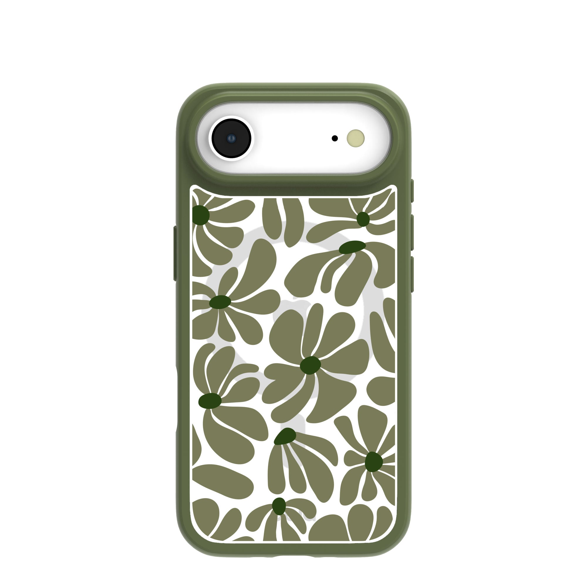 Clear Funky Flora iPhone Air Case With Forest Floor Ridge (MagSafe included) Refurbished - Pela Case refurbished available on Cerqular