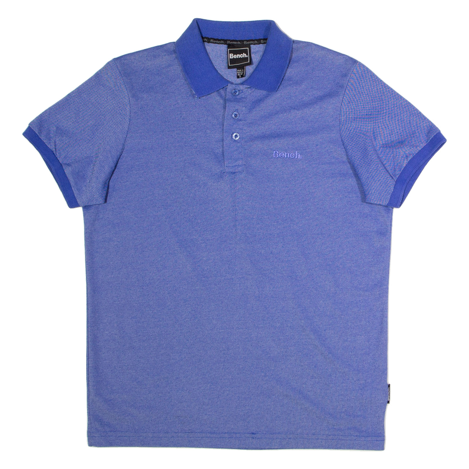 BENCH Mens Polo Shirt Blue S Refurbished - N/A refurbished available on Cerqular
