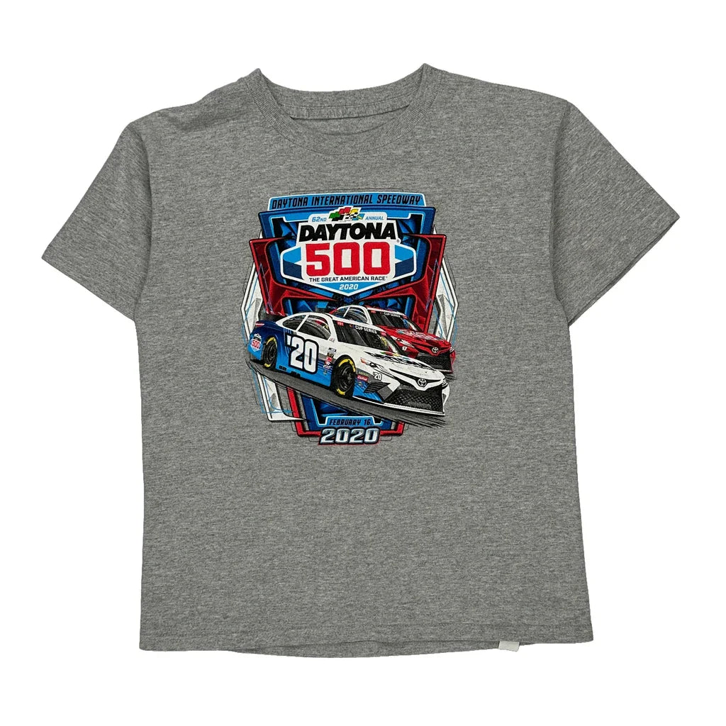 Buy Daytona 500 Nascar Nascar T-Shirt - Medium Grey Cotton Blend Refurbished - $33.49 Daytona 500 Nascar Nascar T-Shirt - Medium Grey Cotton Blend Refurbished - Thrifted (note: this is a term often used to describe second- refurbished available on Cerqular