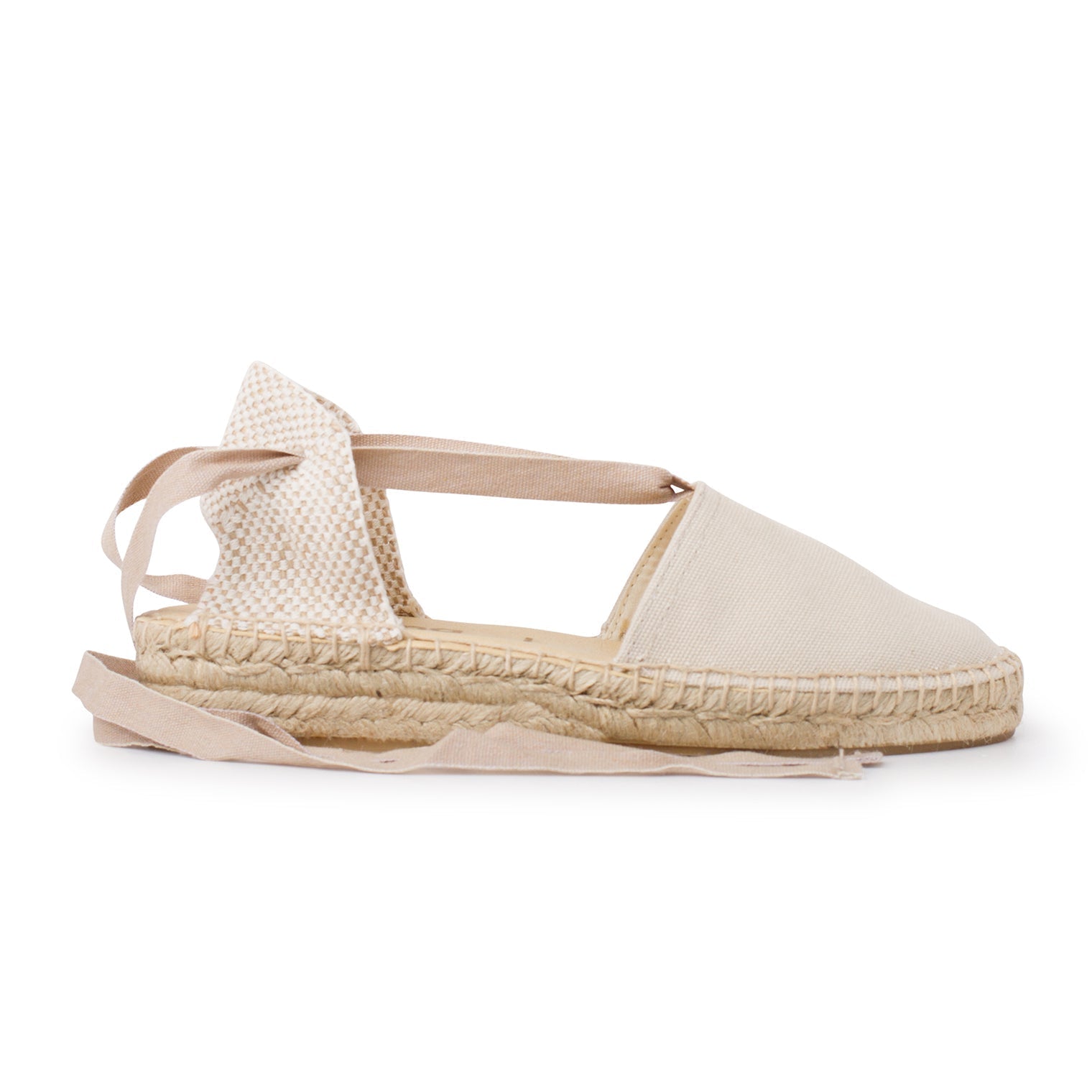 Tamarita Eco Canvas Vegan Espadrille Wedges - Beige Tan | Select Size: 9.5 US (41EU) | Color: Beige Tan Refurbished - N/A refurbished available on Cerqular