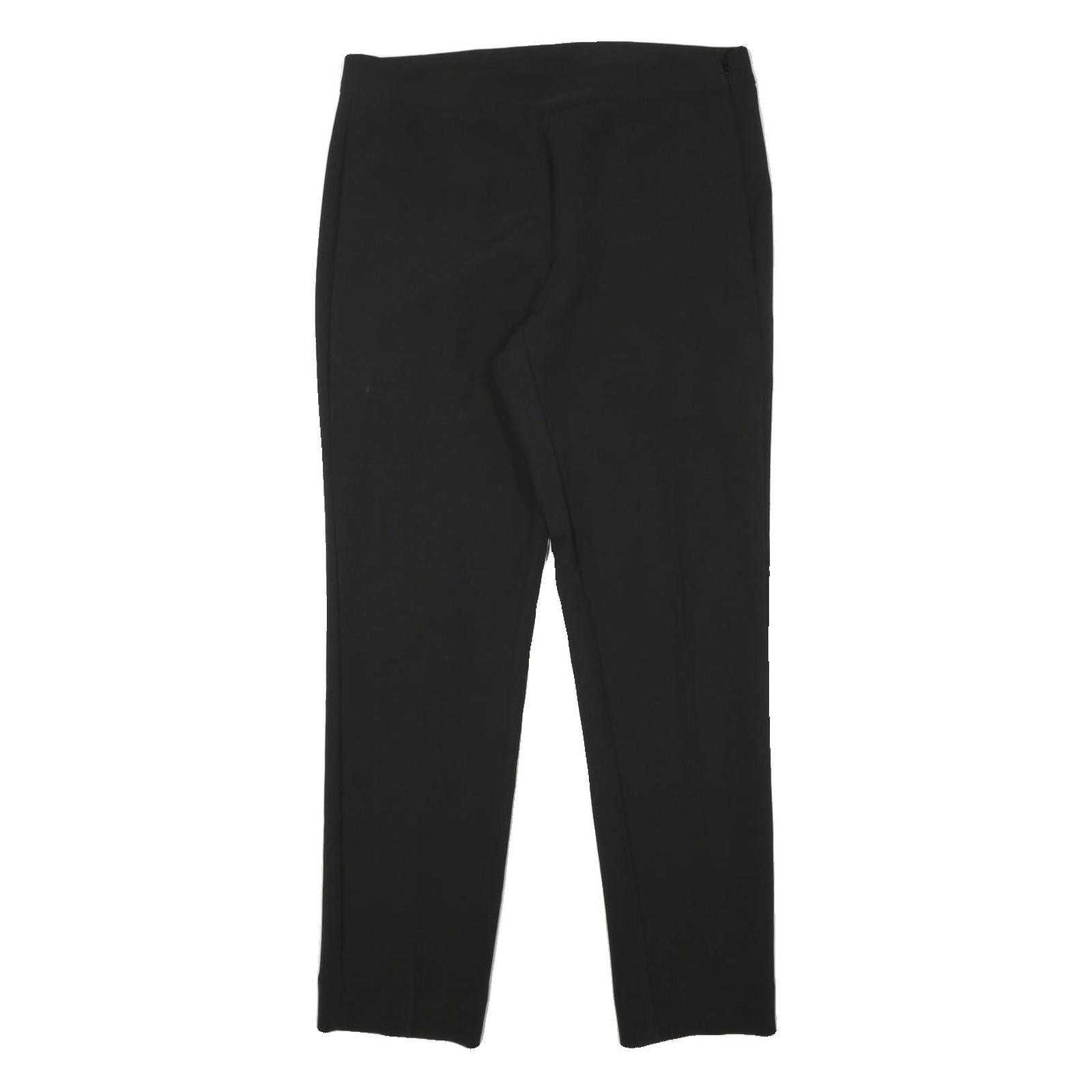 DKNY Womens Black Slim Fit Trousers W32 L29 Zip Closure Polyester Blend Refurbished - N/A refurbished available on Cerqular