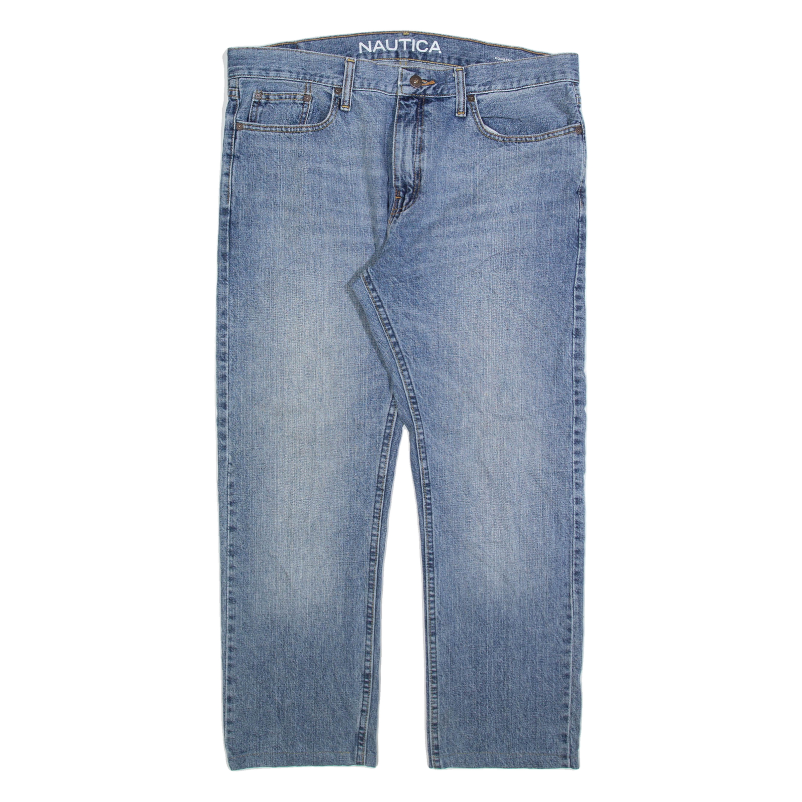 NAUTICA Mens Jeans Blue Regular Straight W34 L27 Refurbished - N/A refurbished available on Cerqular